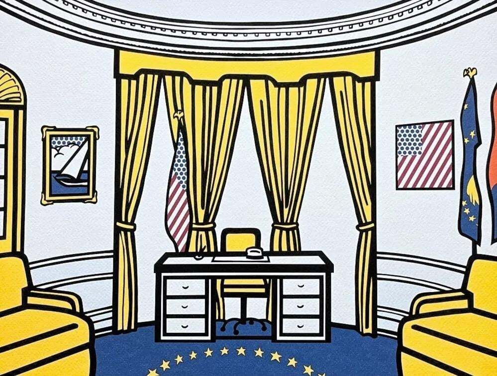 Roy Lichtenstein, "The Oval Office", 1990s, Silk Screen photo for sale