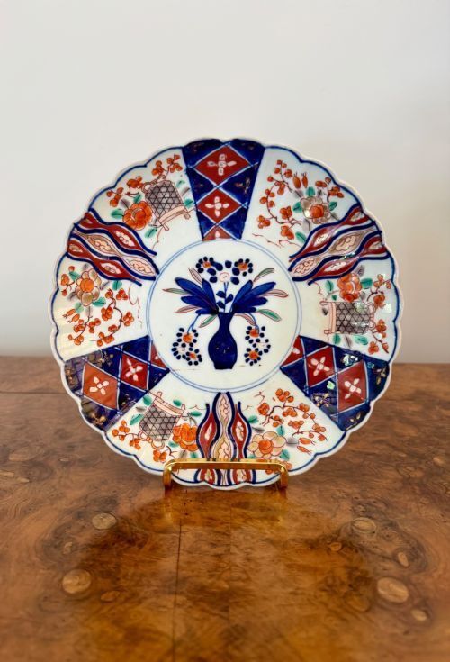 Lovely Quality Pair Of Antique Japanese Imari Plates photo for sale