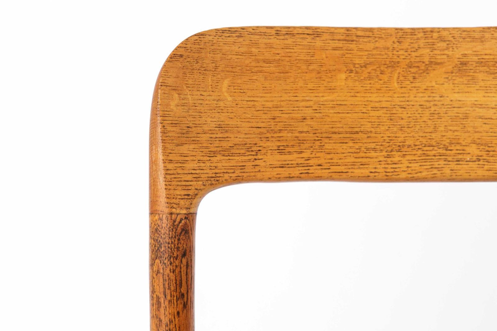 Niels Otto Møller Model 75 Oak Dining Chair, 1950s Danish Mid Century Modern | Vintage Paper Cord Seat, Moller Chair photo furniture
