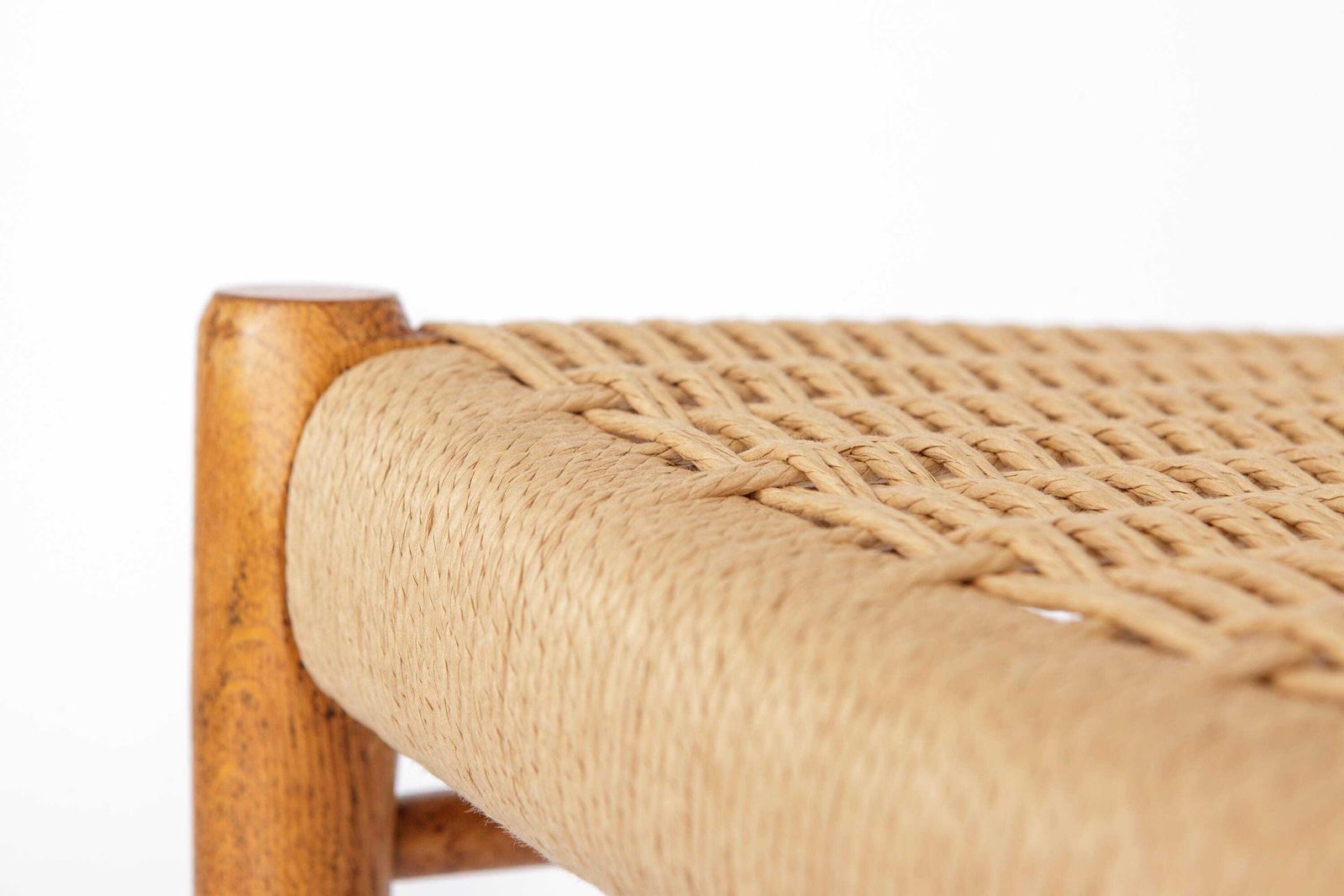 Niels Otto Møller Model 75 Oak Dining Chair, 1950s Danish Mid Century Modern | Vintage Paper Cord Seat, Moller Chair photo Furniture
