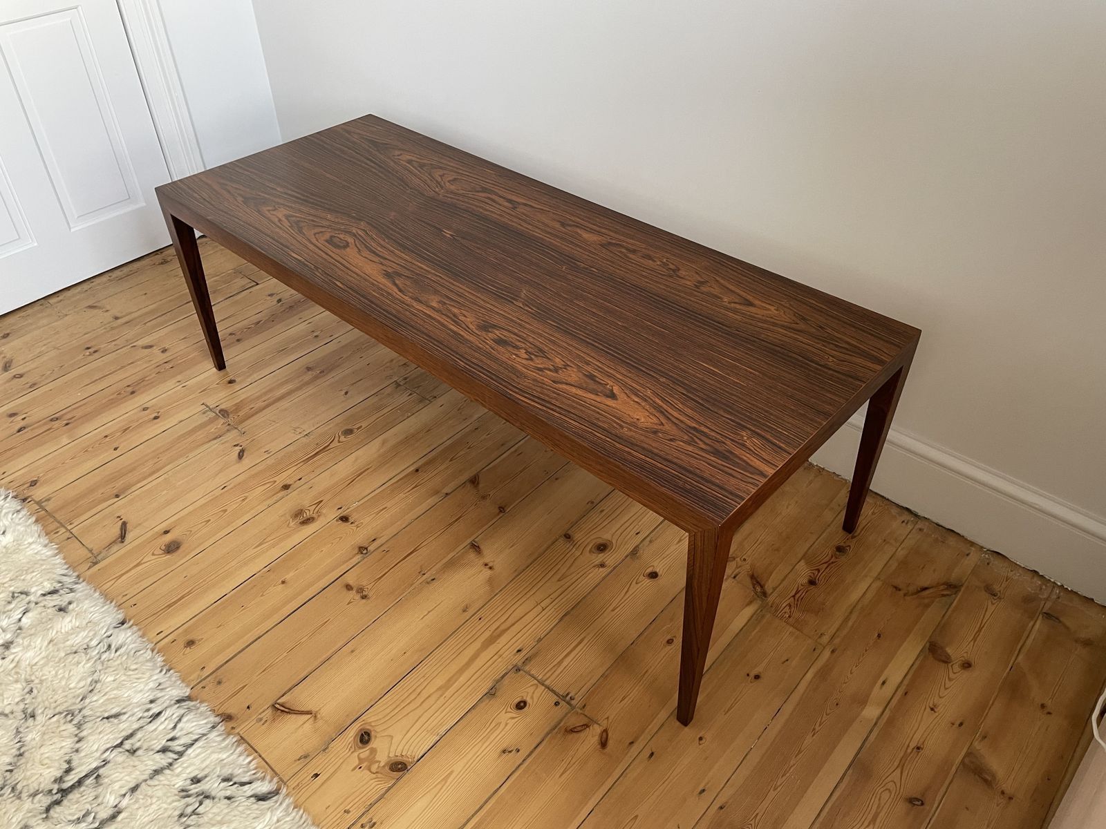 Mid Century Rosewood Coffee Table —Severen Hansen For Haslev Excellent Condition