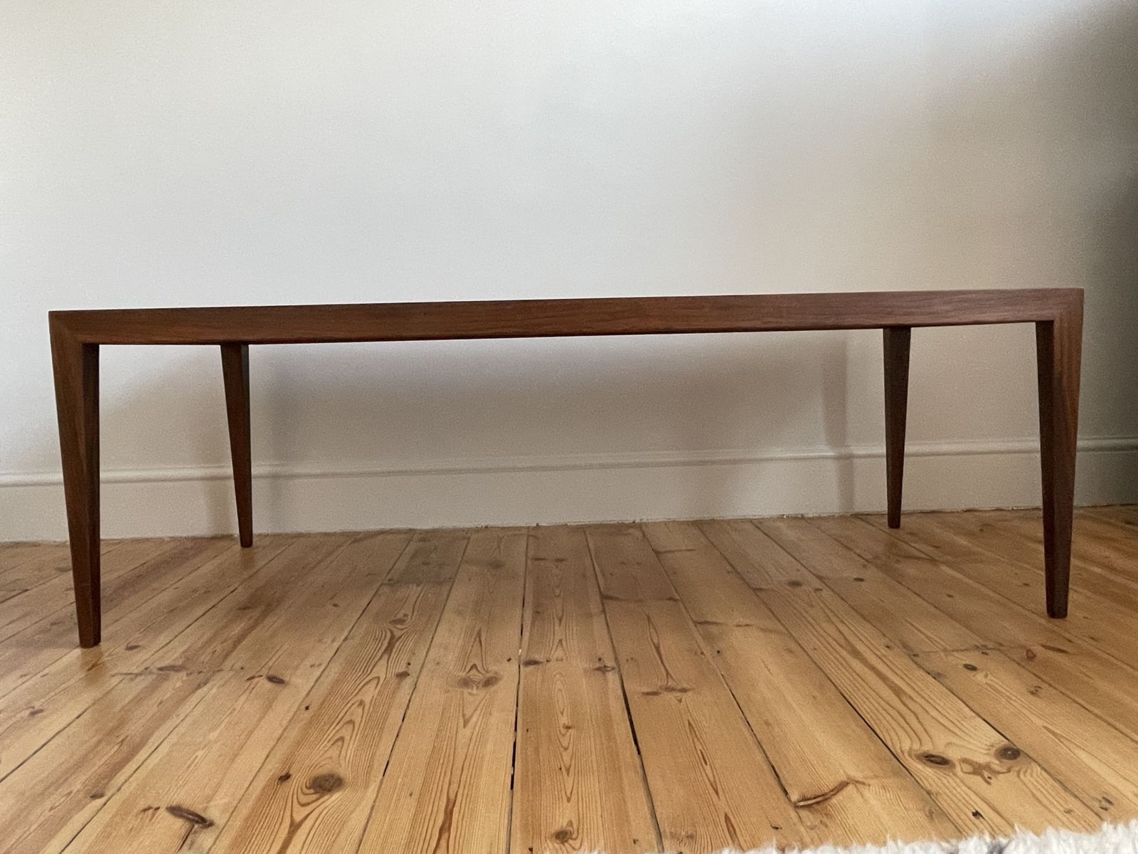 Mid Century Rosewood Coffee Table —Severen Hansen For Haslev Excellent Condition photo Furniture