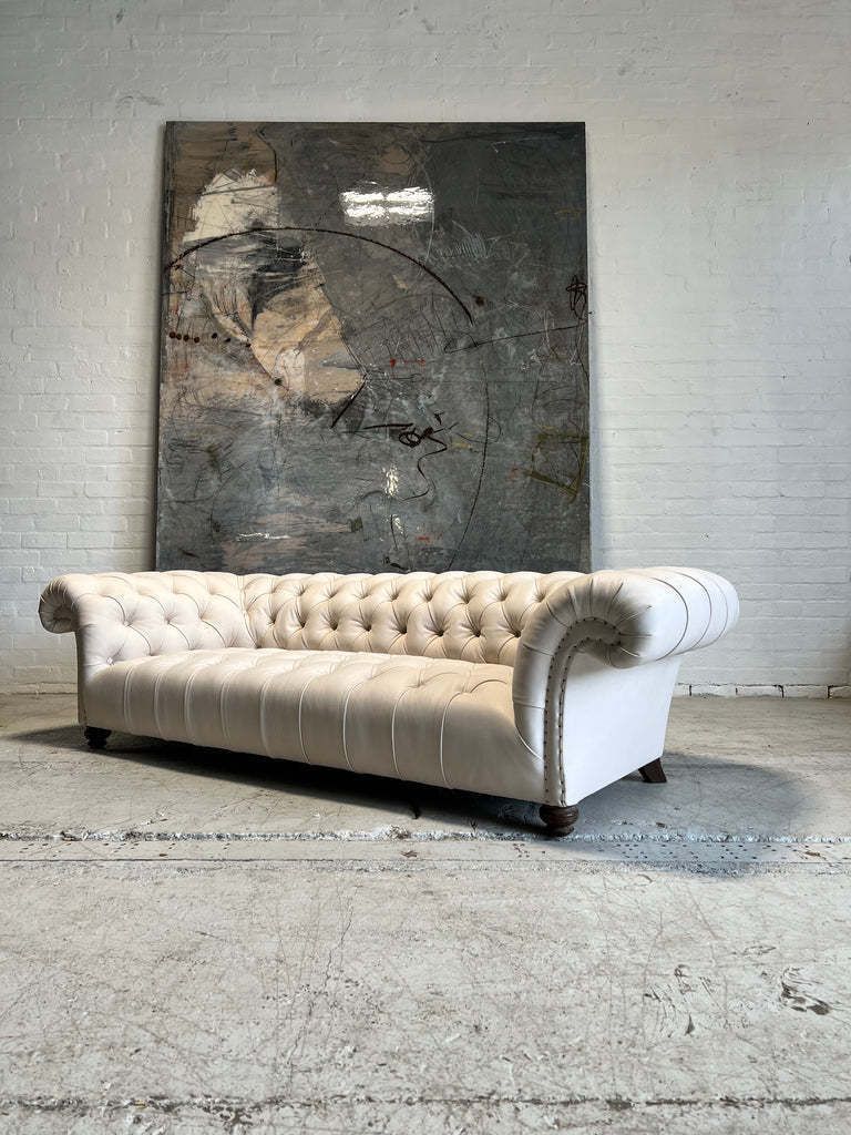 Antique 19thc Howard & Sons Chesterfield Sofa   Fully Restored   Can Be Dyed The Colour Of Your Choice photo for sale