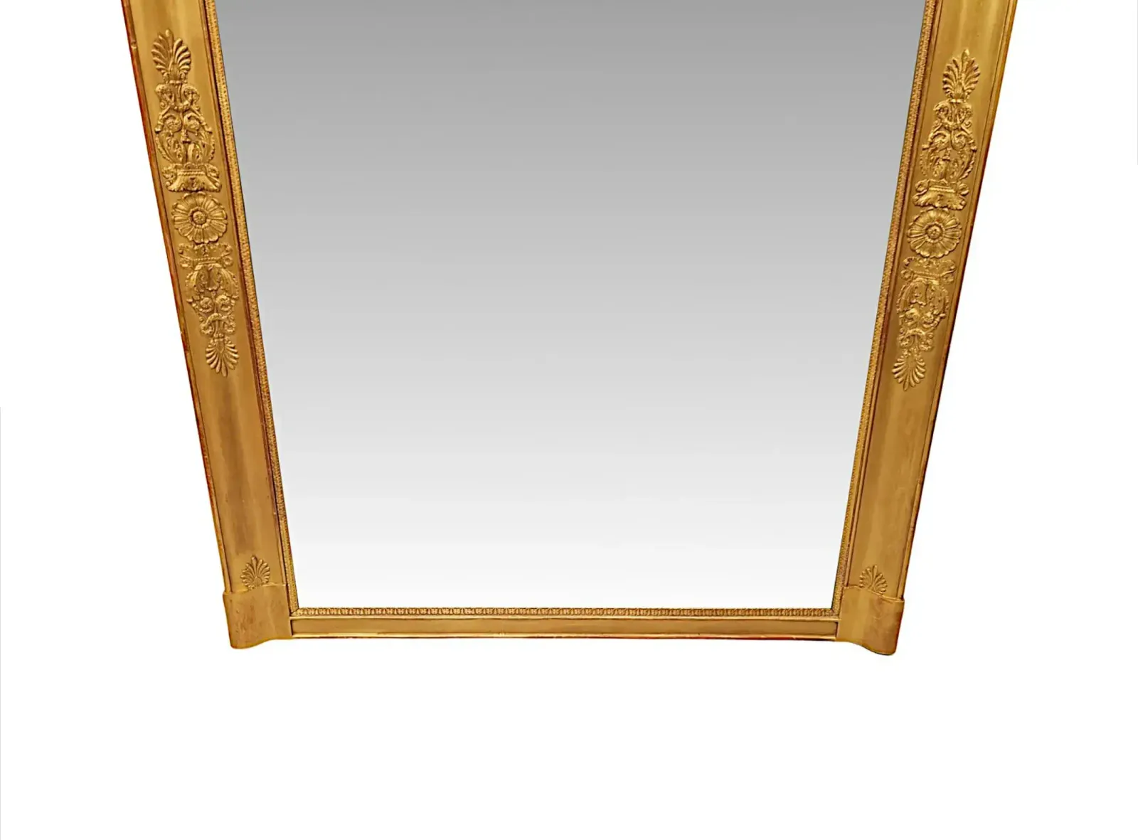 A Stunning Large 19th Century Giltwood Overmantel Mirror With Lovely Distressed Glass photo Home Decor