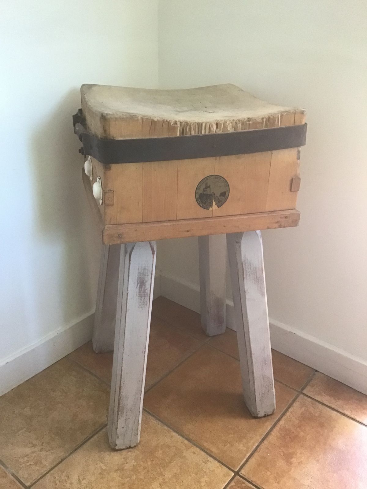Original Butcher’s Block On Stand