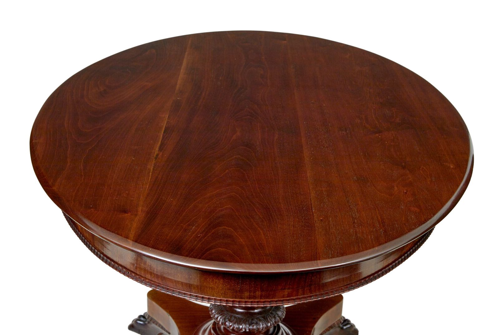 Carved 19th Century Oval Center Table photo 2195.0