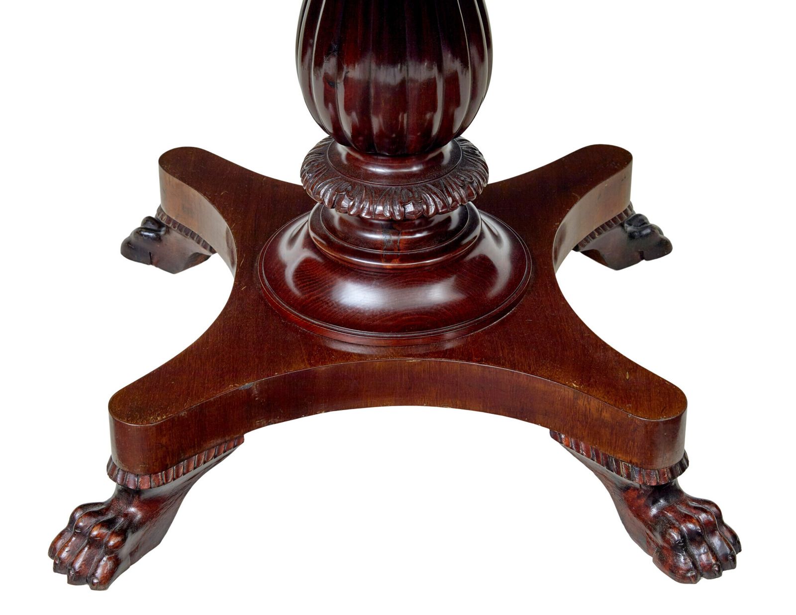 Carved 19th Century Oval Center Table photo vinterior