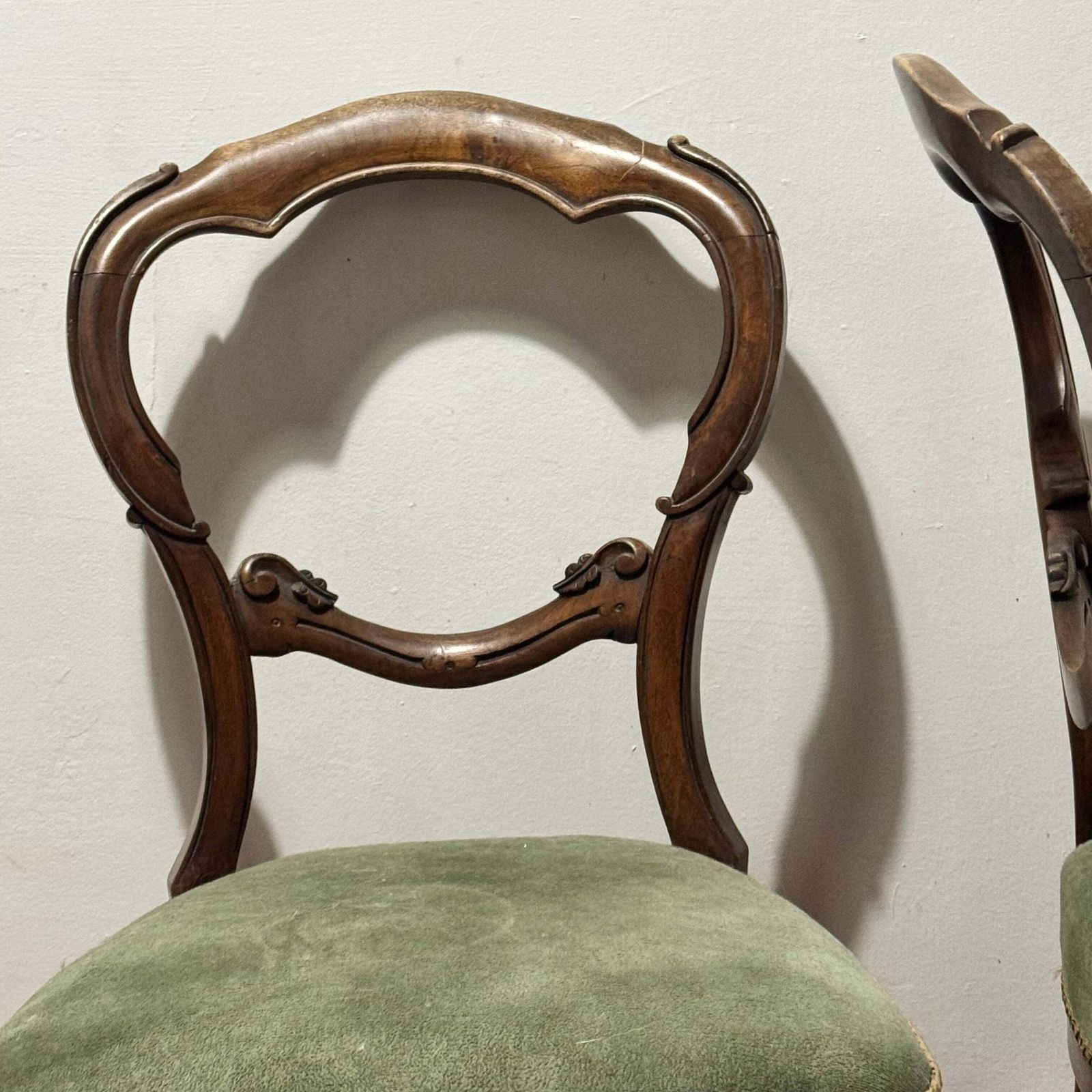 Pair Of Victorian Balloon Back Chairs – Ready For Custom Commission photo furniture