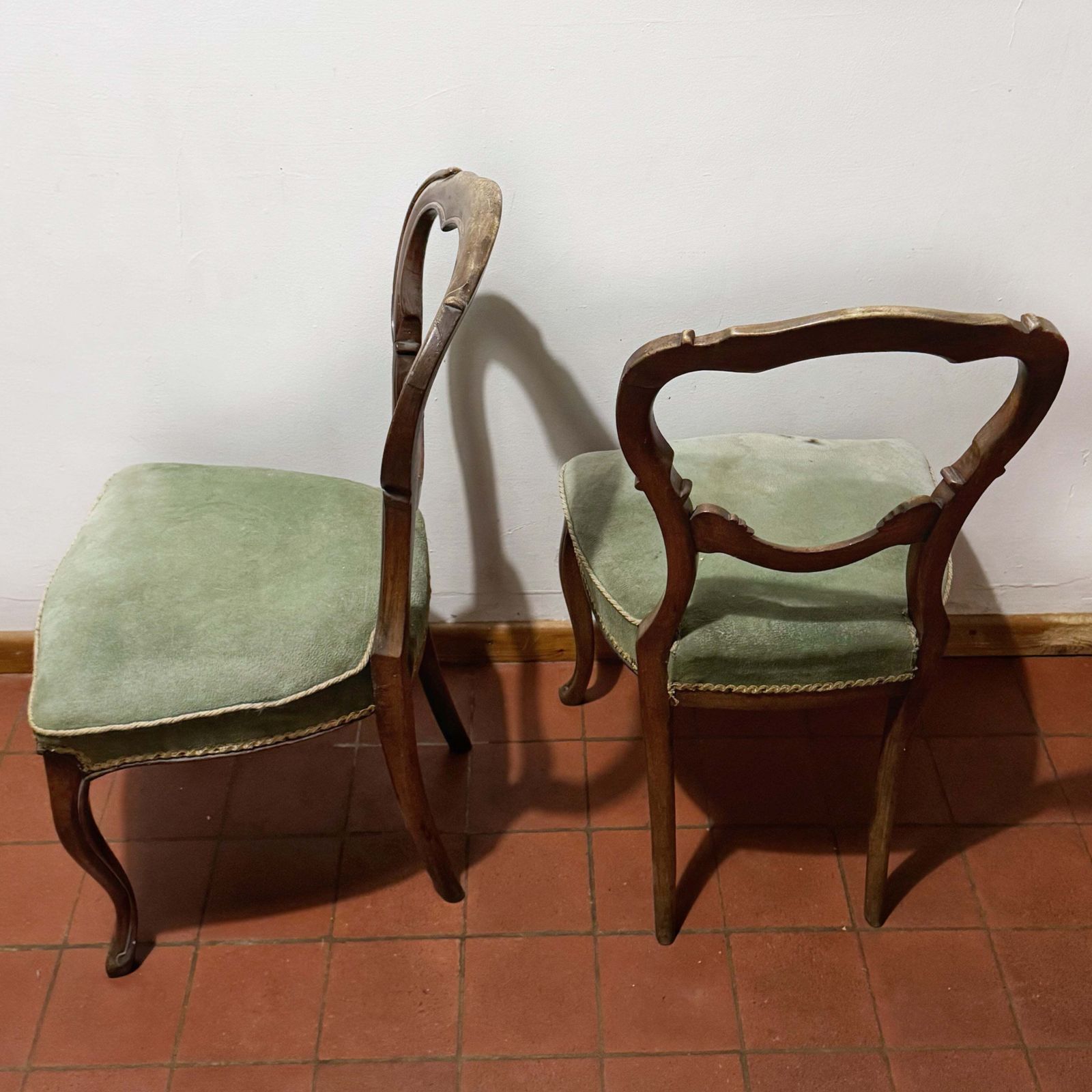 Pair Of Victorian Balloon Back Chairs – Ready For Custom Commission photo Furniture
