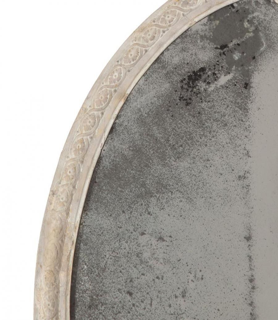 19th Century English Mirror With Song Bird Scrolled Crest photo Home Decor