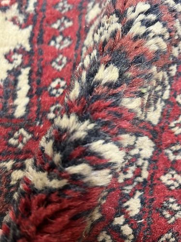 Superior Quality Antique Vintage Turkman Hand Knotted Oriental Carpet / Rug photo Textiles