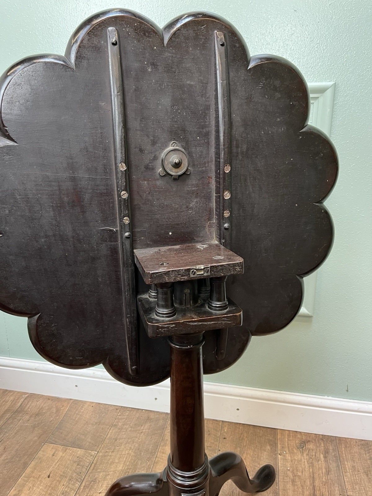 photo for sale Superior Quality Antique George II Mahogany Pie Crust Tripod Table, Georgian