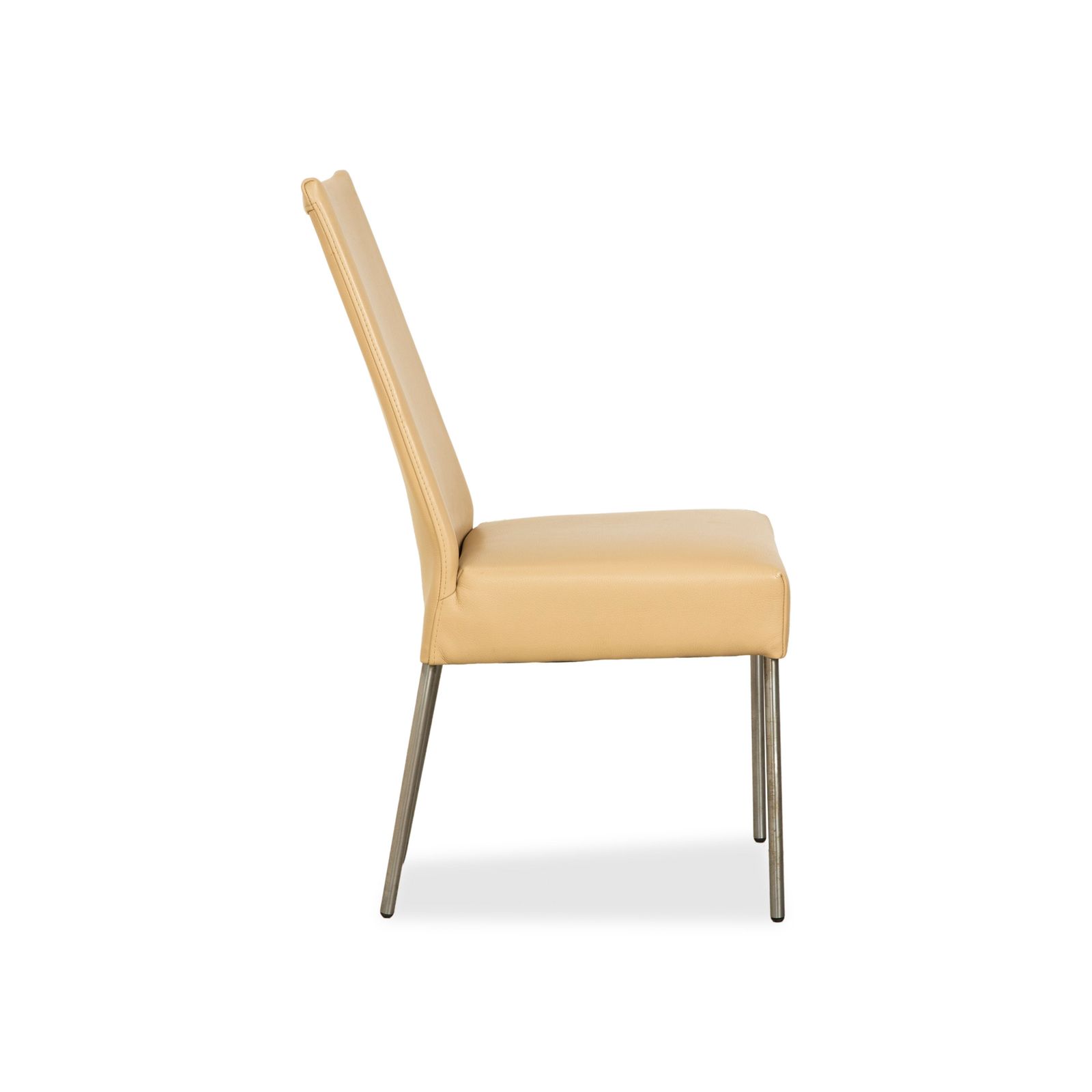 Set Van 4 Bert Plantagie Leren Stoelen Beige Eetkamer photo buy