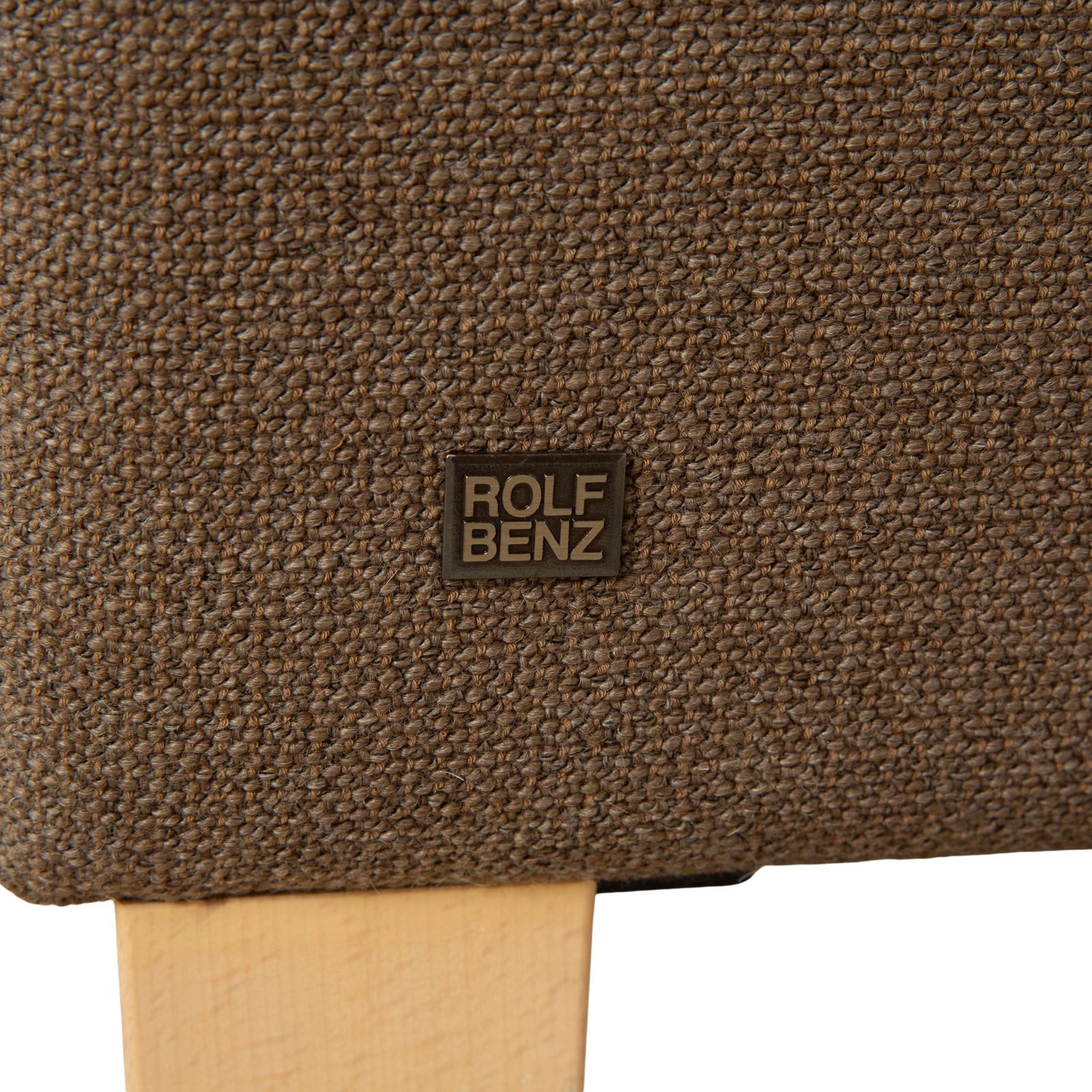 photo furniture Canapé d'angle Rolf Benz Ego en tissu brun gris, fonction manuelle