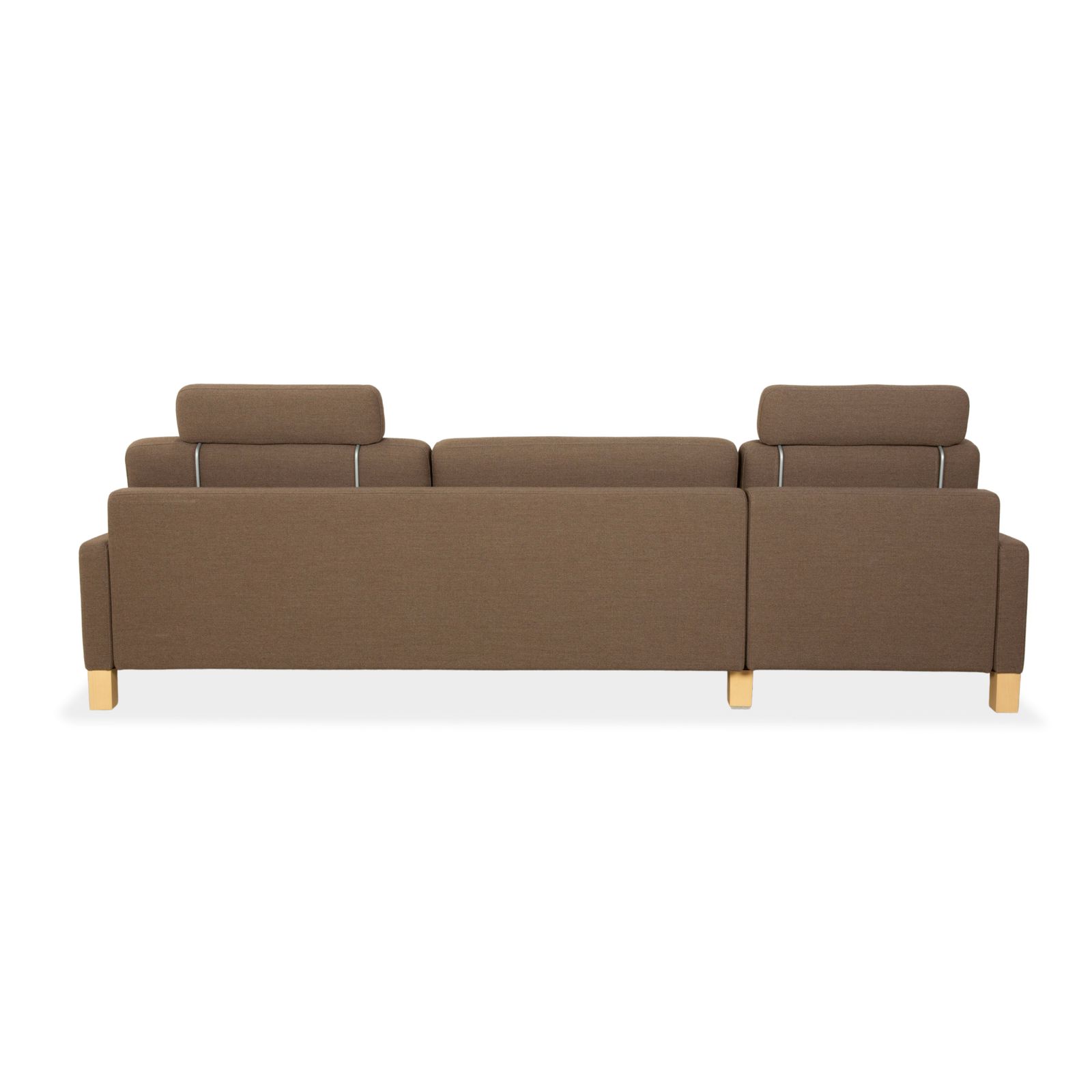Mobilier Canapé d'angle Rolf Benz Ego en tissu brun gris, fonction manuelle photo