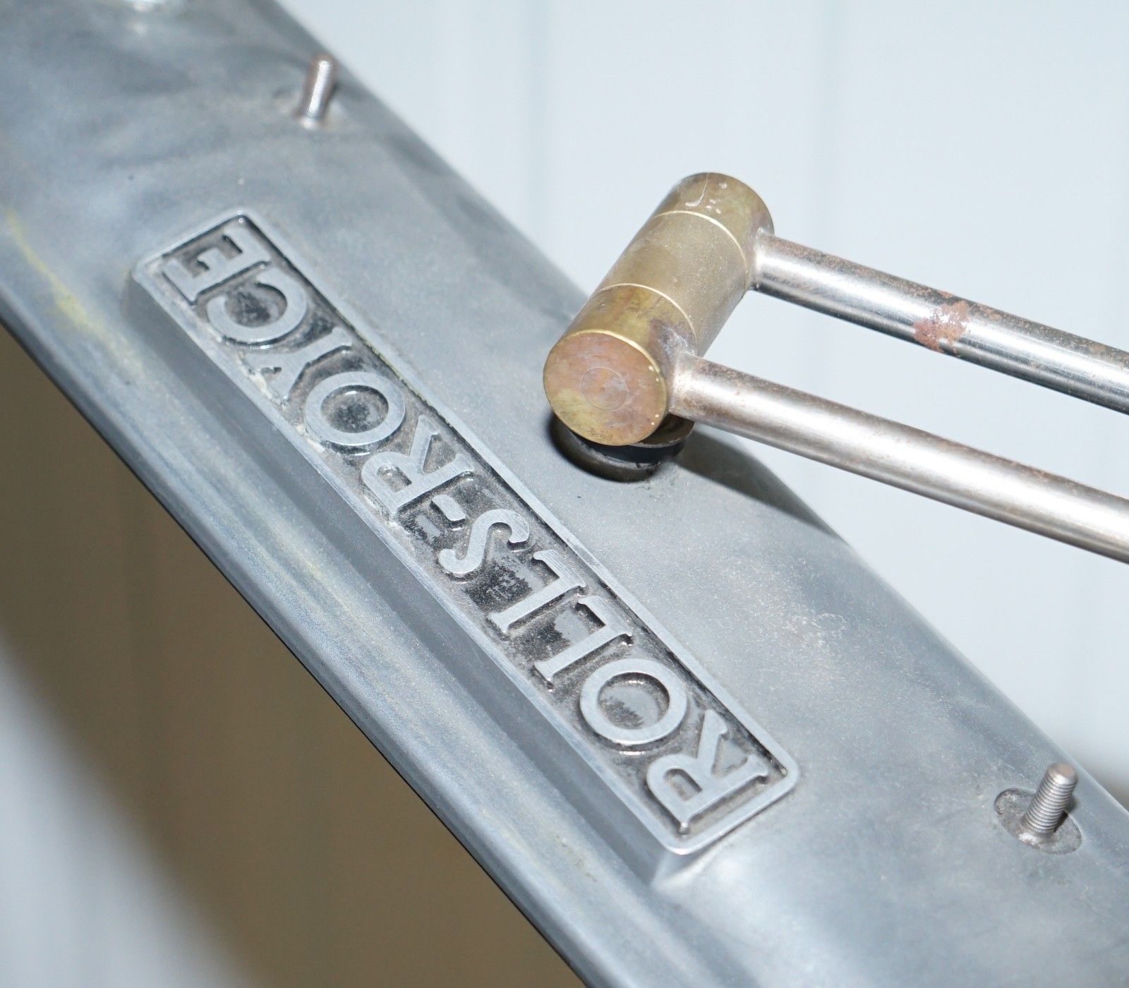 Rolls Royce Floor Standing Articulated Angle Poise Chrome & Polished Metal Lamp photo for sale