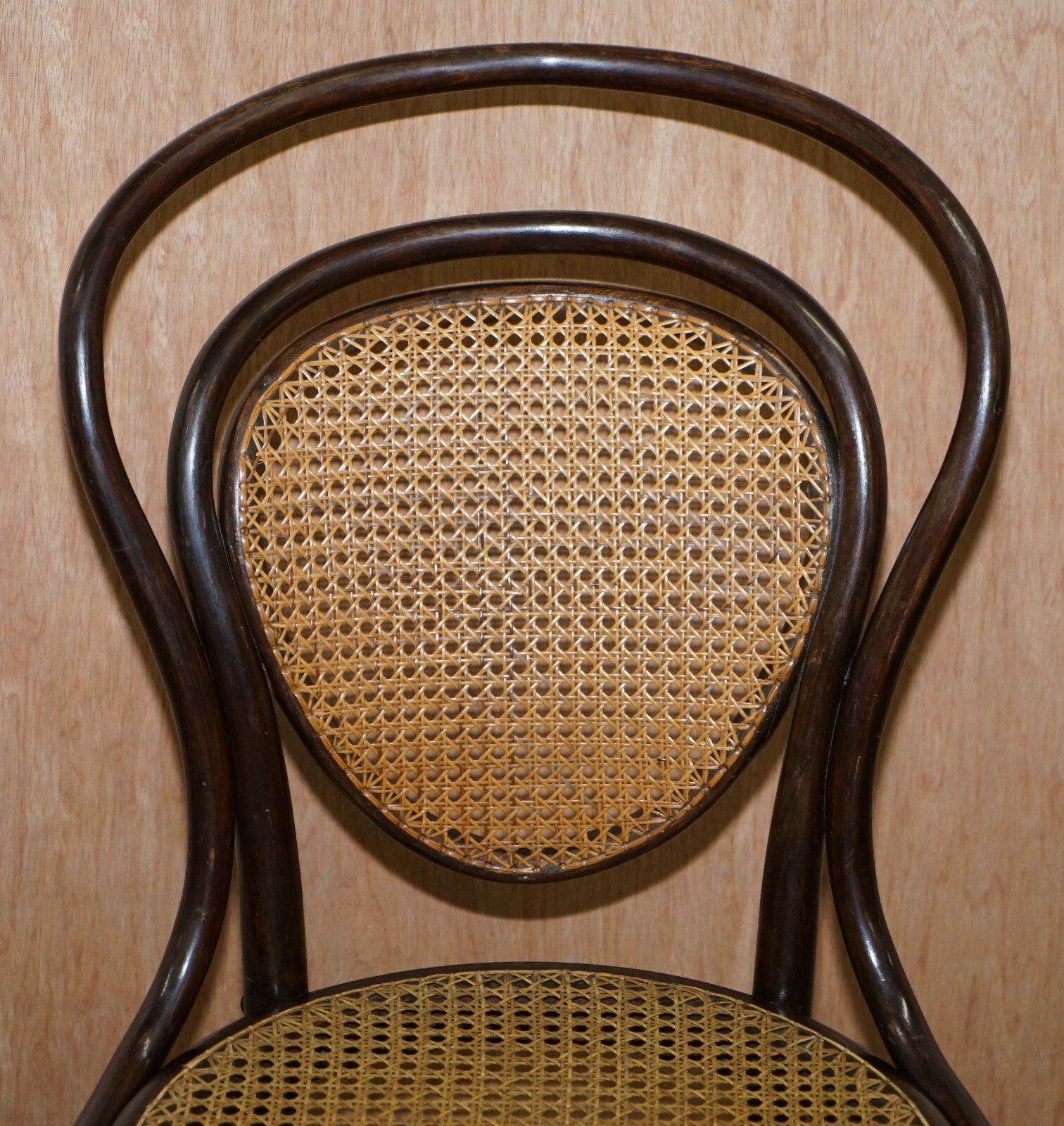 Stamped Circa 1890 J&J Jacob & Josef Kohn Bentwood Bergere Armchair Part Suite photo 1000.0