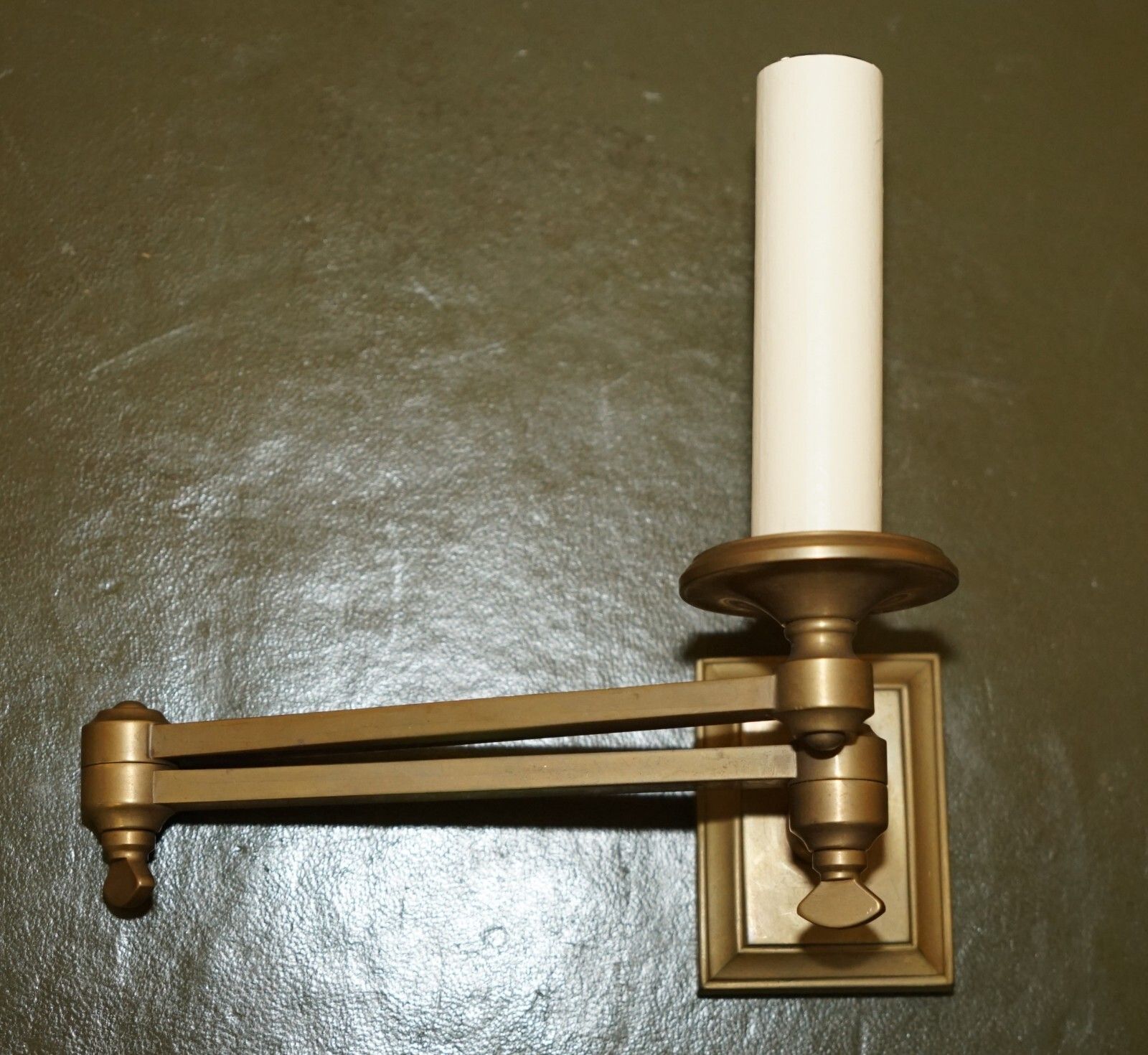 X2 Pairs Of Gilt Bronzed Brass Georgian Candle Sconce Articulated Wall Lights photo for sale