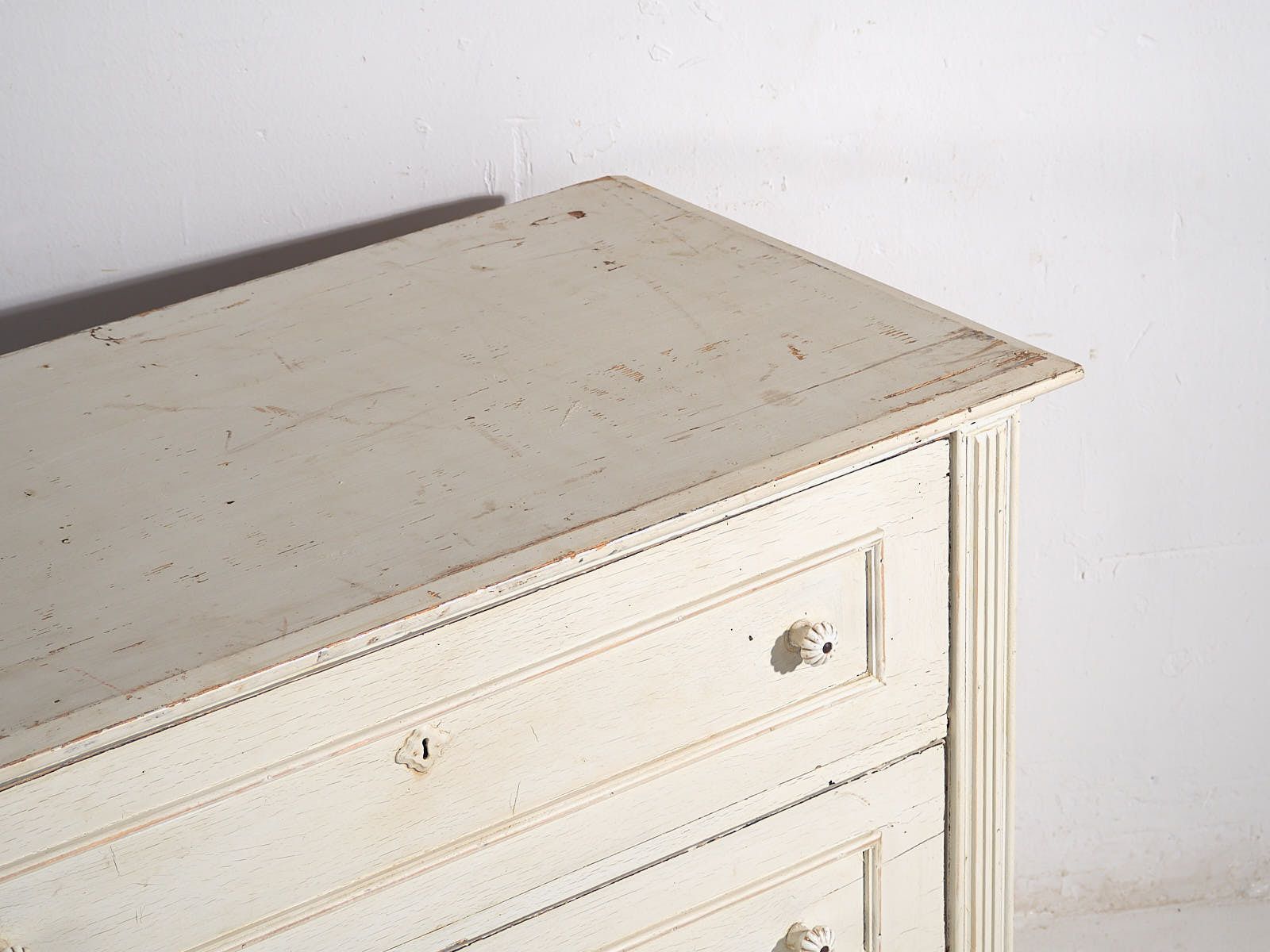 Antique White Chest Of Drawers (C.1920) #40 photo for sale