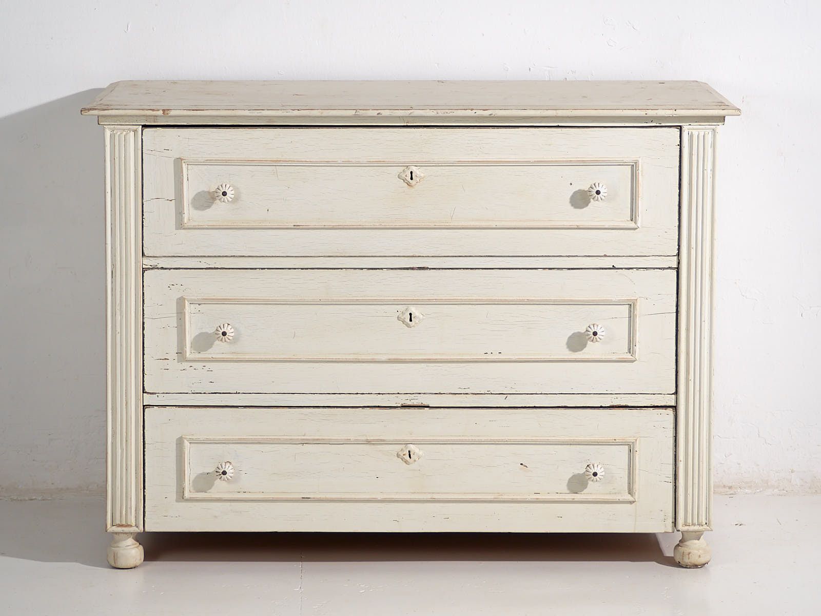 Antique White Chest Of Drawers (C.1920) #40 photo Furniture