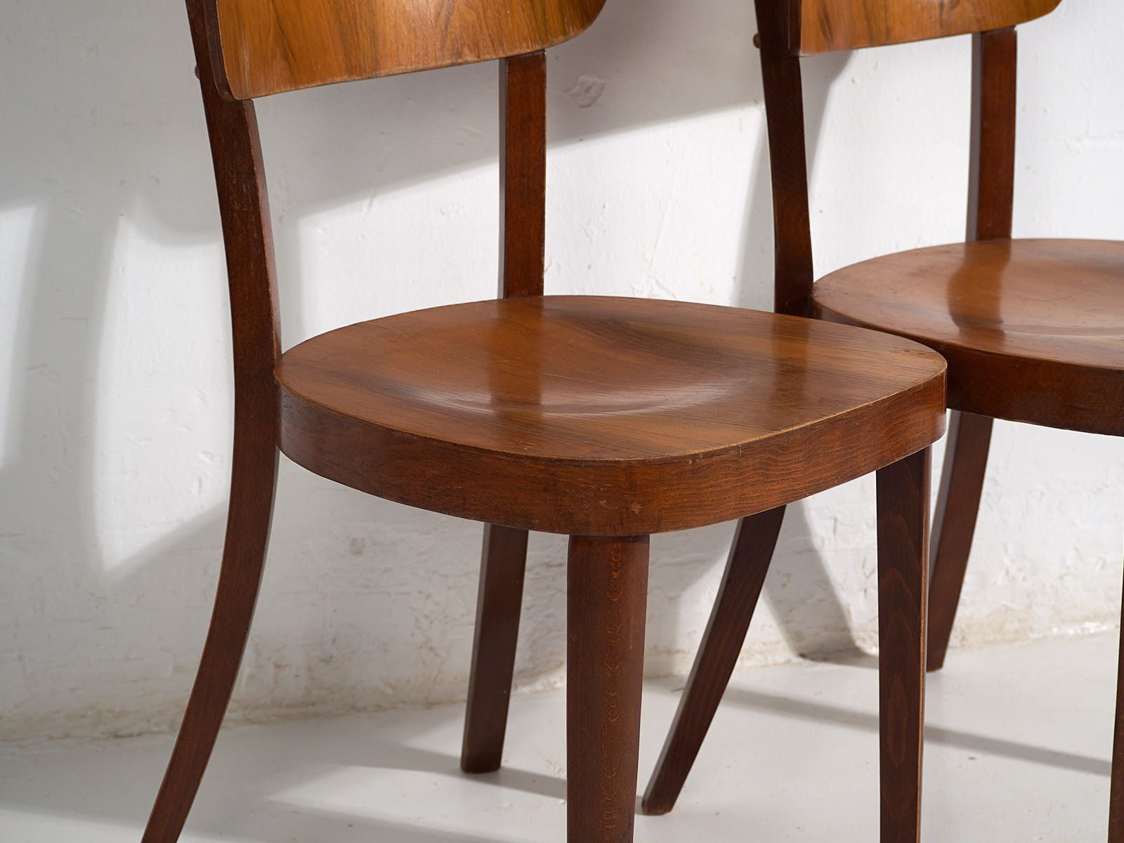 Retro Style Bentwood Chairs (C.1950). Set Of 2 Pieces #3 photo for sale