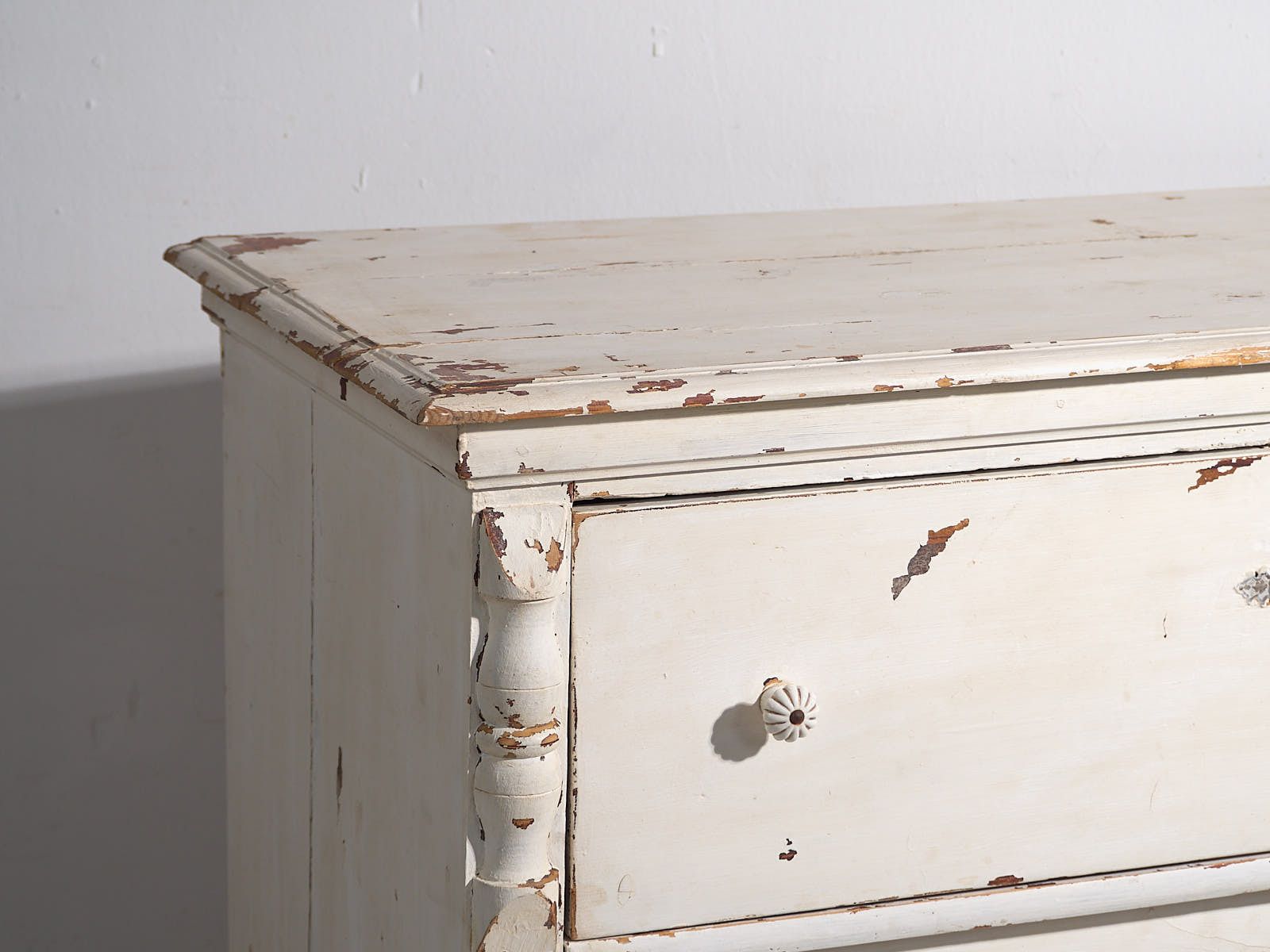 Antique White Provencal Style Chest Of Drawers (C.1920) #44 photo 1510.0