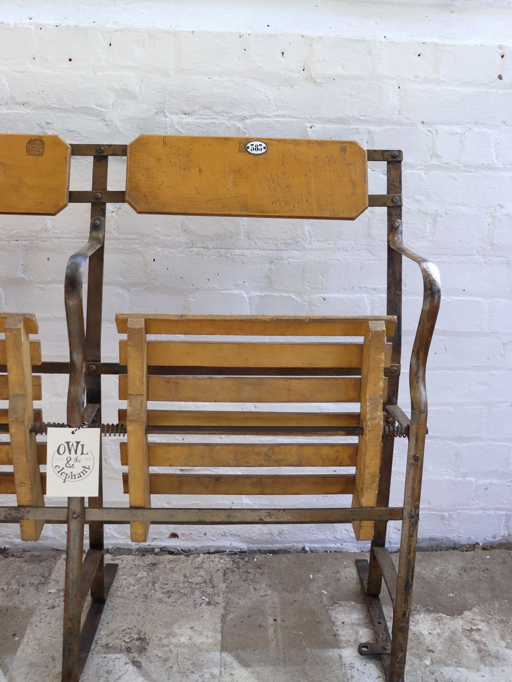 Vintage Double French Theatre Seats photo 445.0