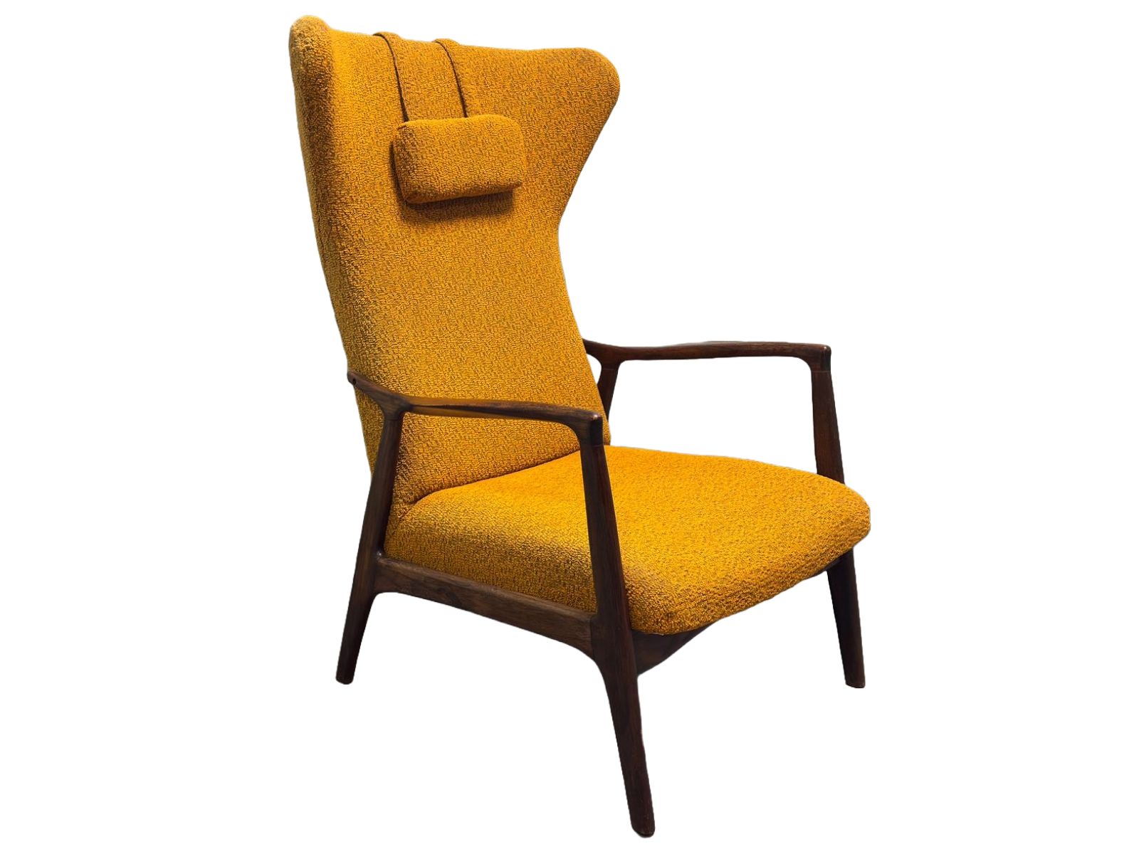 Wingback Chair Sedláček & Vyčítal For Dřevotvar, Czechoslovakia, 1960s