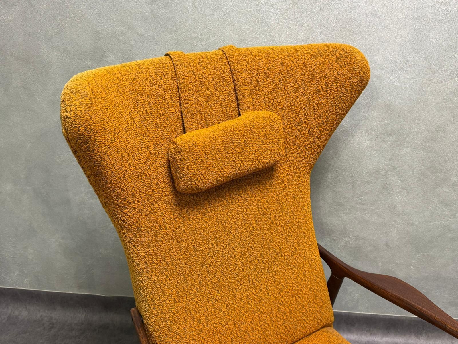 photo for sale Wingback Chair Sedláček & Vyčítal For Dřevotvar, Czechoslovakia, 1960s