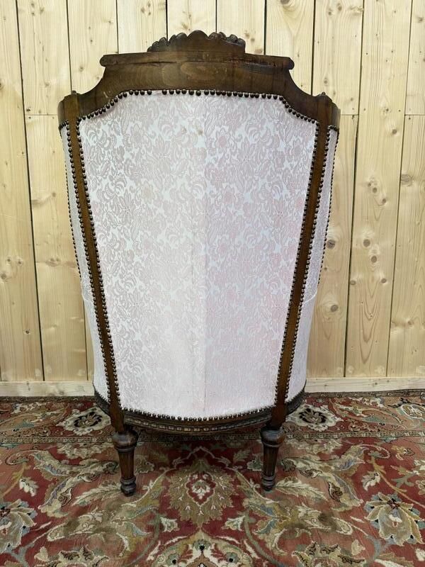 Louis XVI Napoleon III Style Bergère Armchair photo 580.0