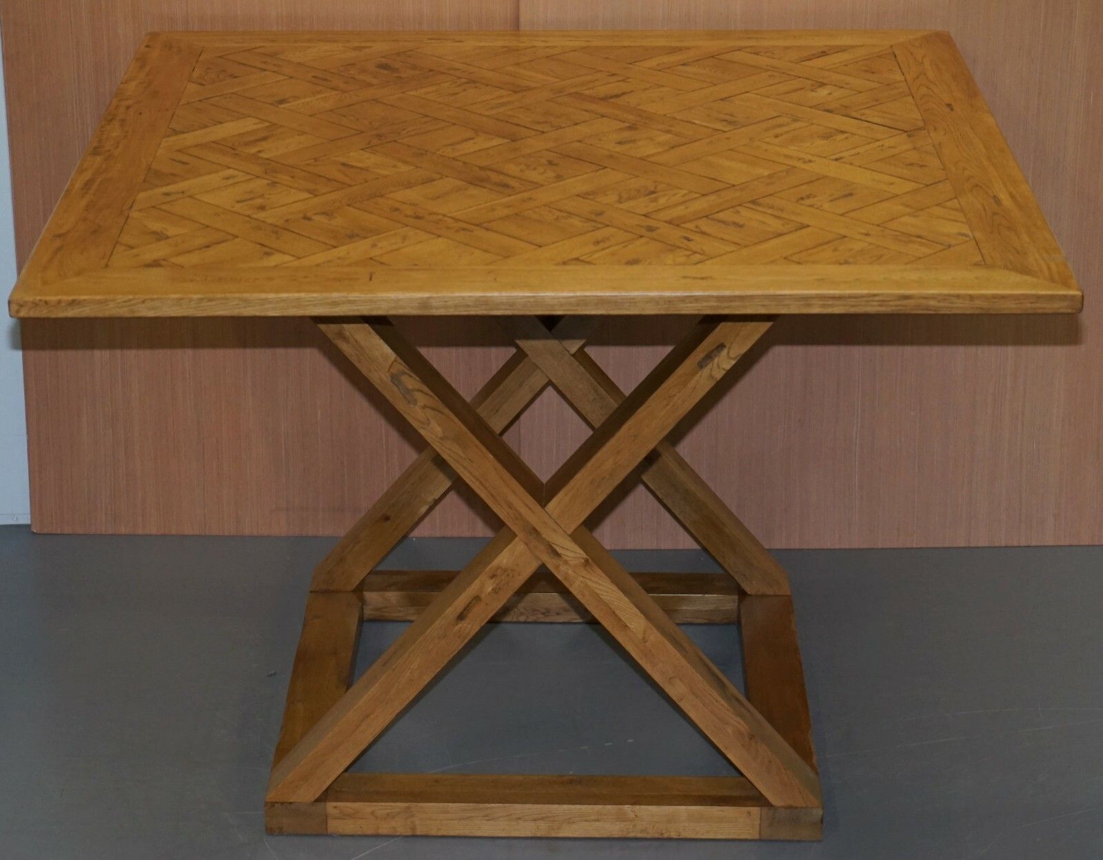 Large Halo 150x104cm Pegged Oak High Bar Table To Seat 8 12 People With Ease photo for sale