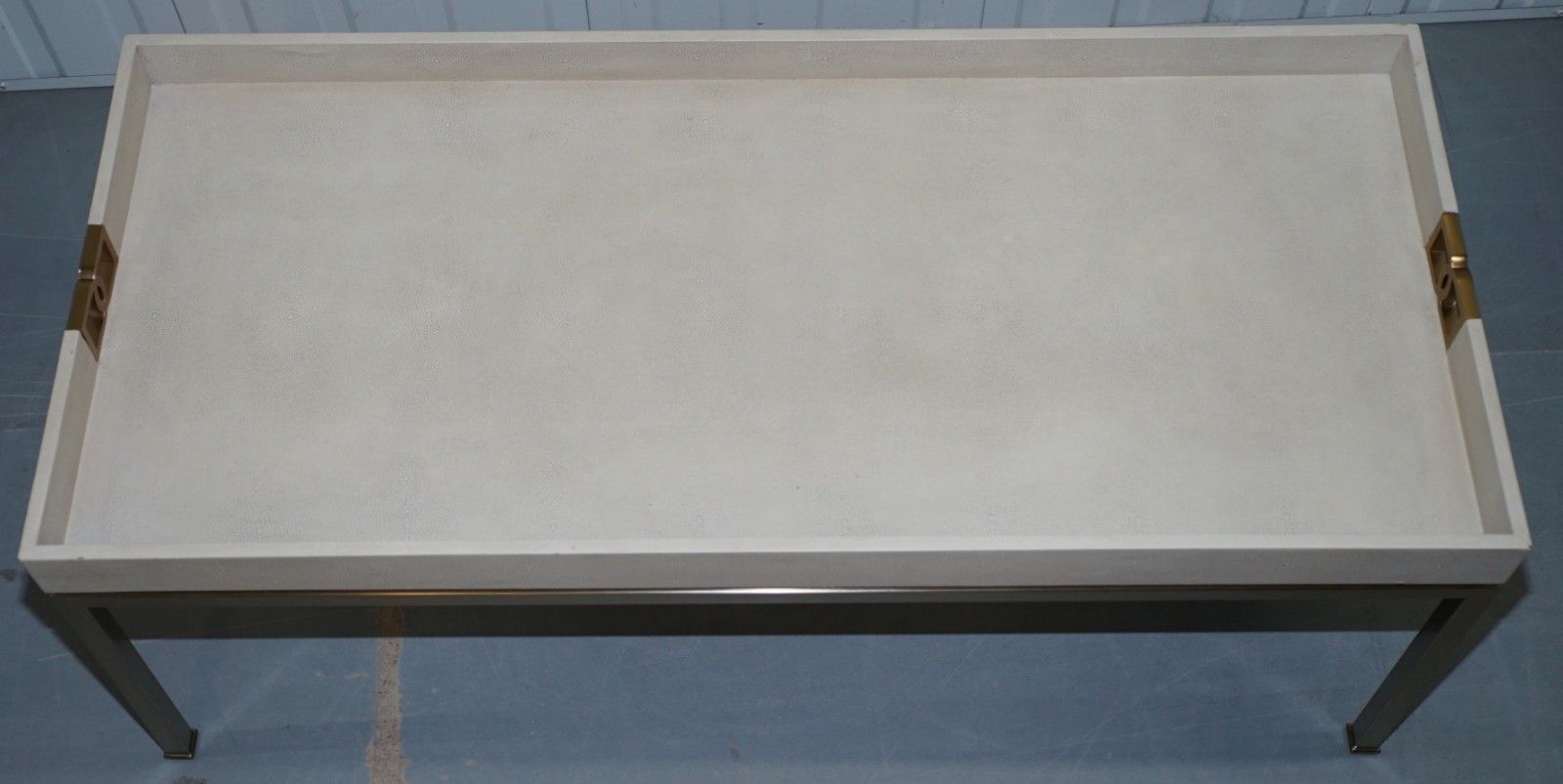 Rrp £2180 Paolo Moschino For Nicholas Haslam Salon Coffee Table Chrome Finish photo 950.0