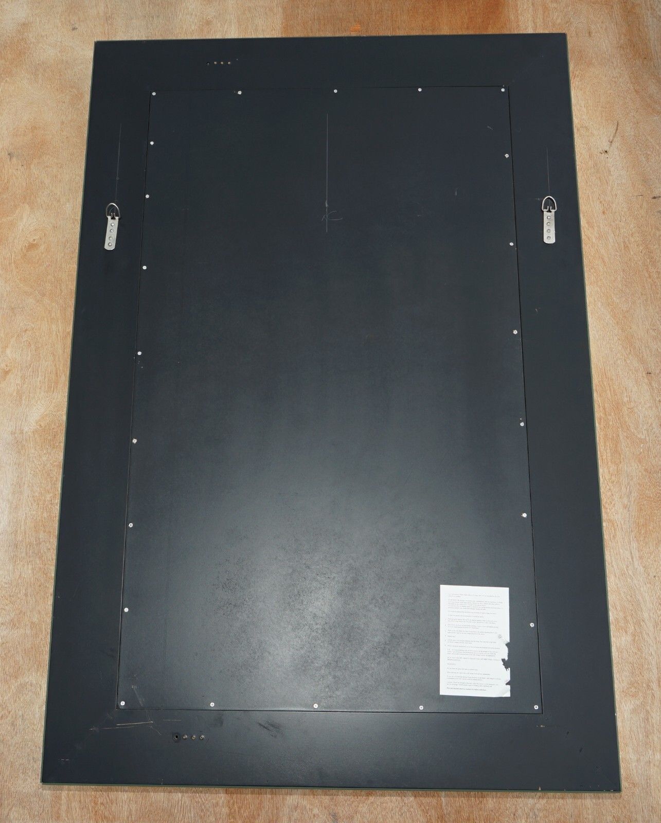 Lovely Large Triple Bevelled Edge Wall Hanging Mirror Designed To Pull Light photo vintage