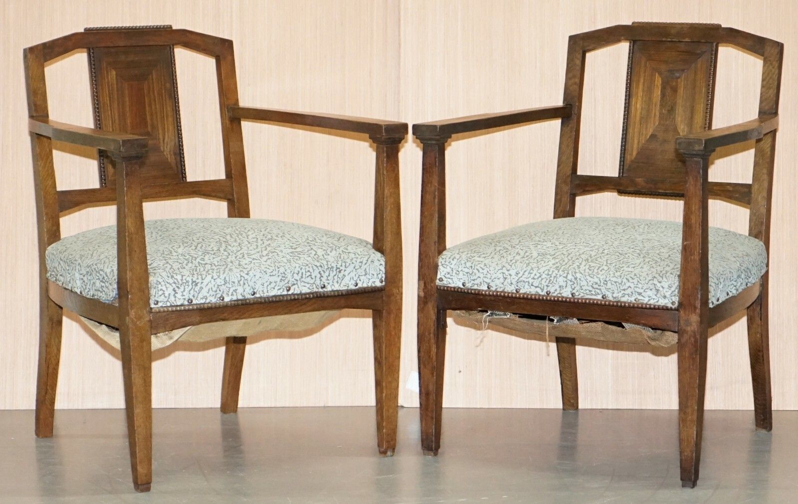 Four Vintage William Morris For Liberty's London Early 20th Century Armchairs photo furniture