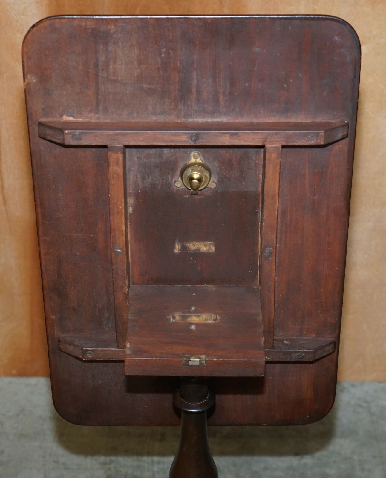 photo for sale Lovely Circa 1840 1860 English Mahogany Tilt Top Side Occasional Tripod Table