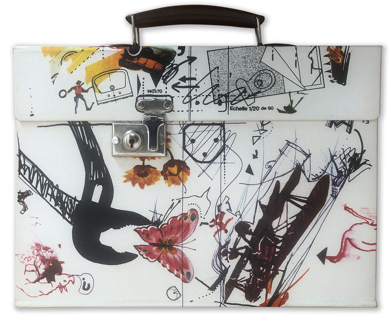 Rare Tinguely Book Including Signed Original Metamatic Drawing, 1973