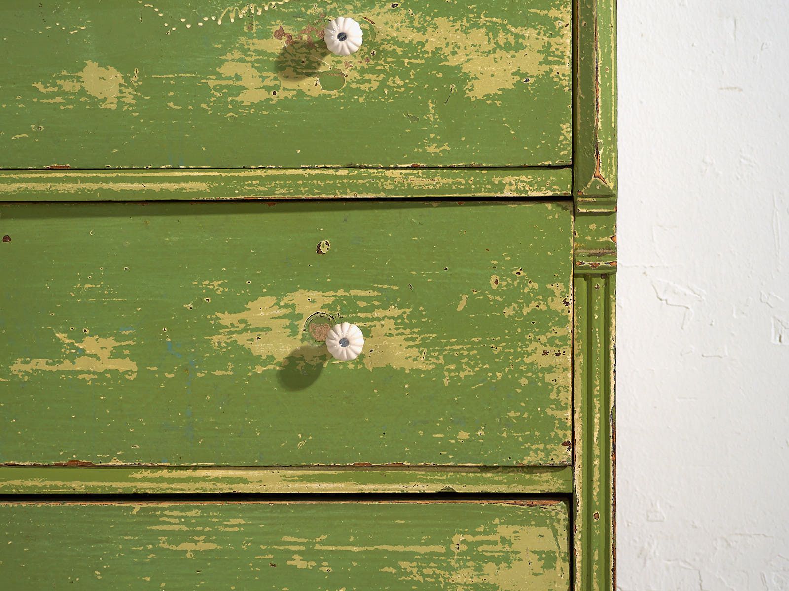 Antique Green Chest Of Drawers (C.1920) #12 photo buy
