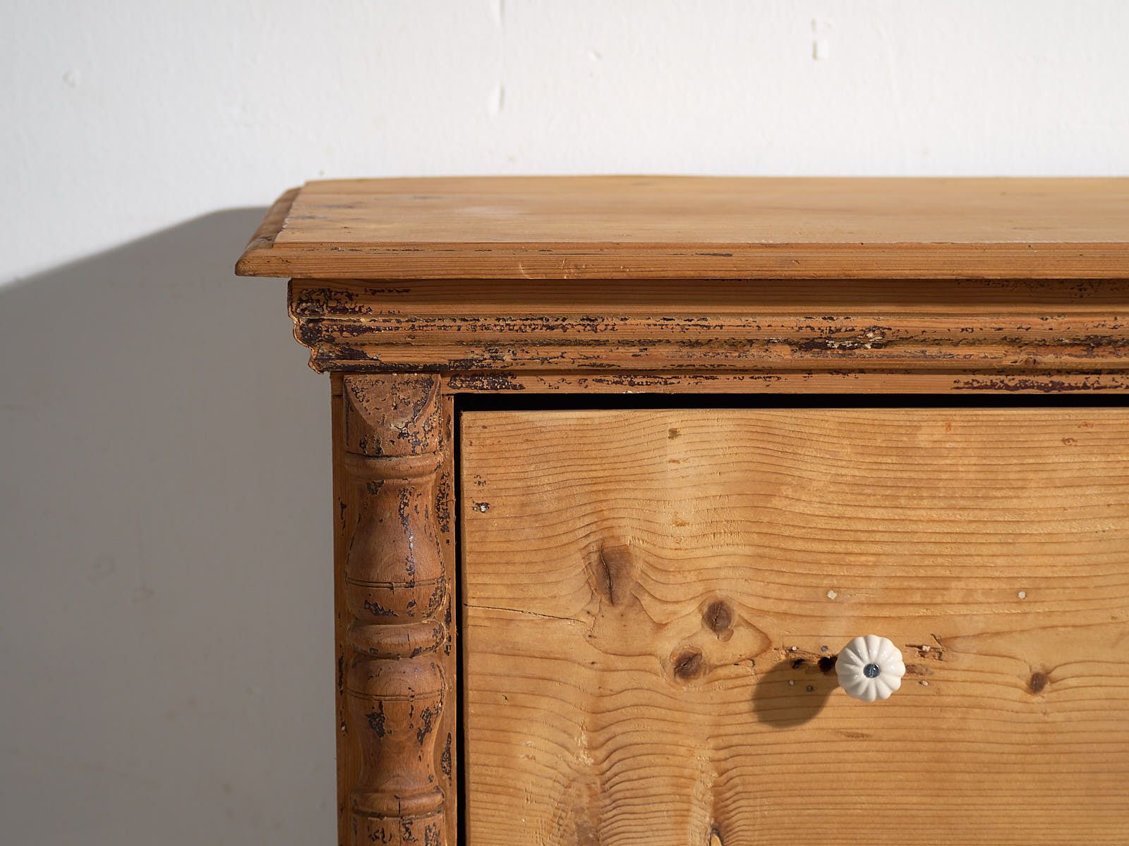 Antique Solid Wood Chest Of Drawers (C.1920) #45 photo 1828.0