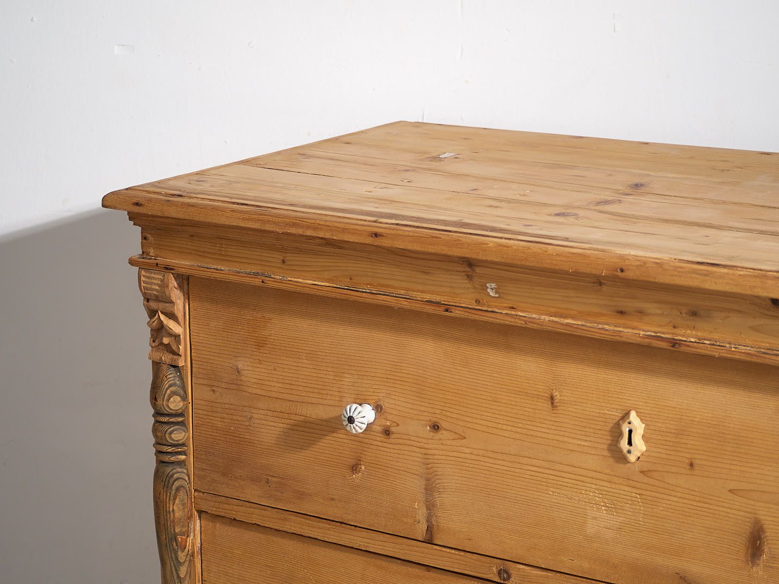 Antique Solid Wood Chest Of Drawers (C.1920) #4 photo buy