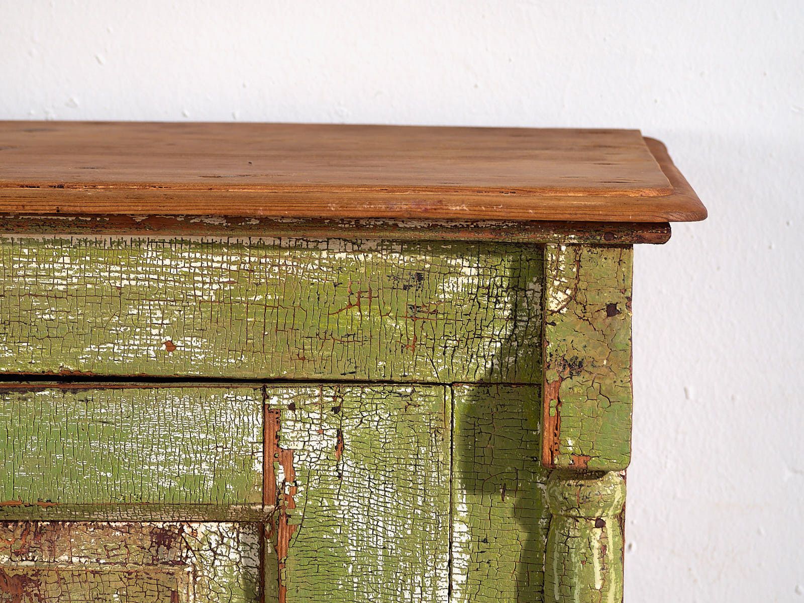 Antique Chest Of Drawers With Green Patina (C.1920) #59 photo vinterior