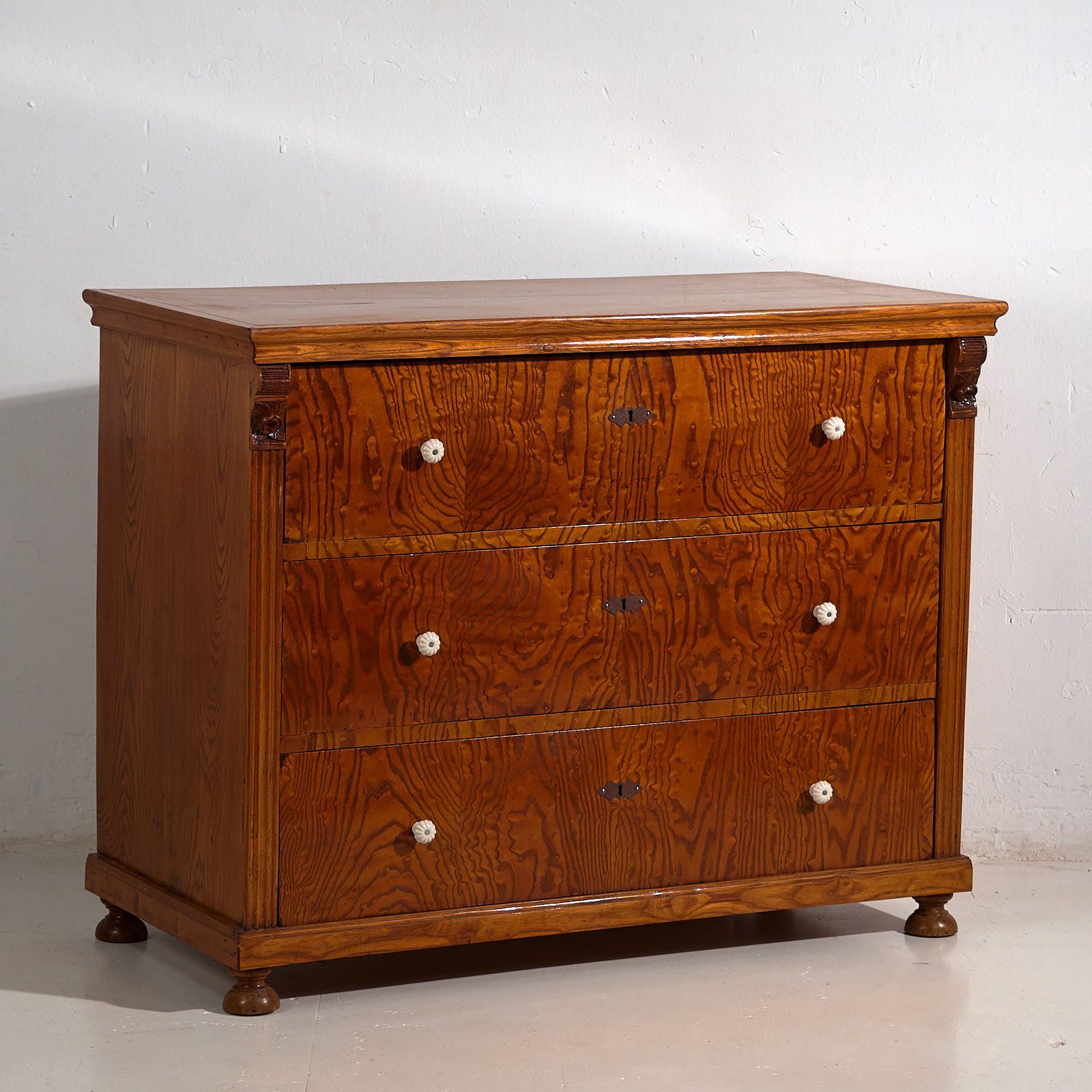 Antique Biedermeier Chest Of Drawers (C.1850) #63