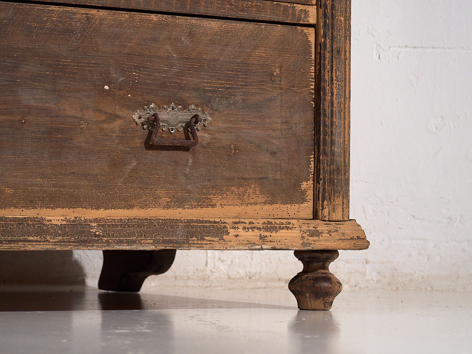 Antique Chest Of Drawers With Dark Patina (C.1920) #43 photo furniture