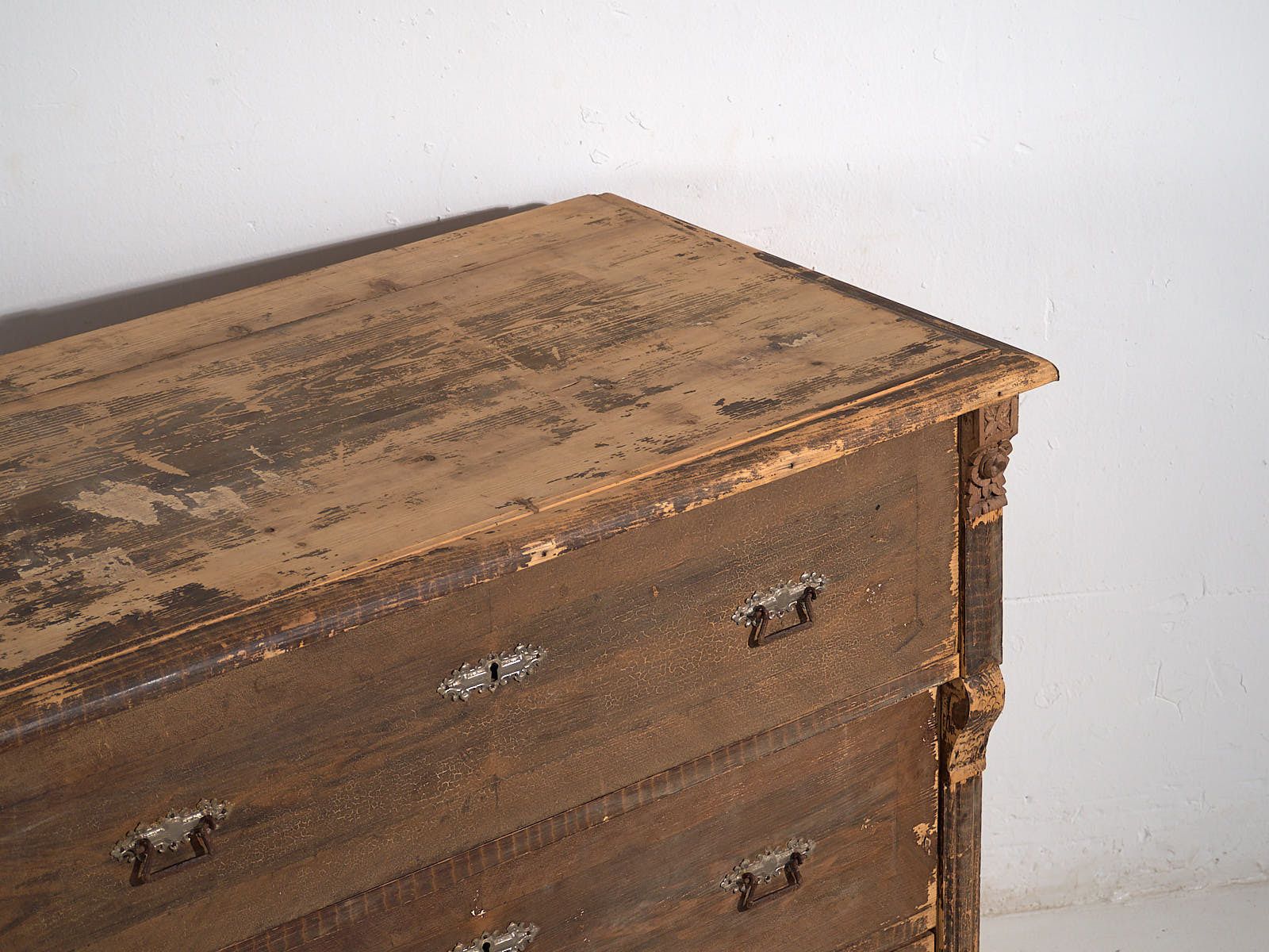 Antique Chest Of Drawers With Dark Patina (C.1920) #43 photo for sale