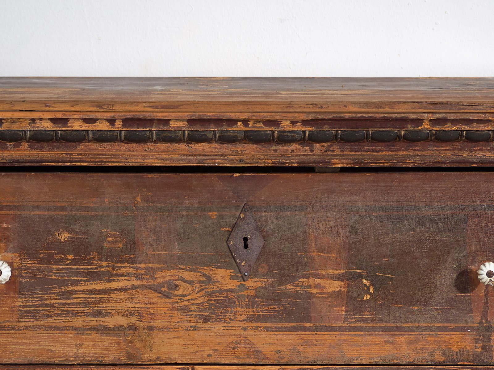 Antique Chest Of Drawers With Porcelain Handles (C.1920) #77 photo vinterior