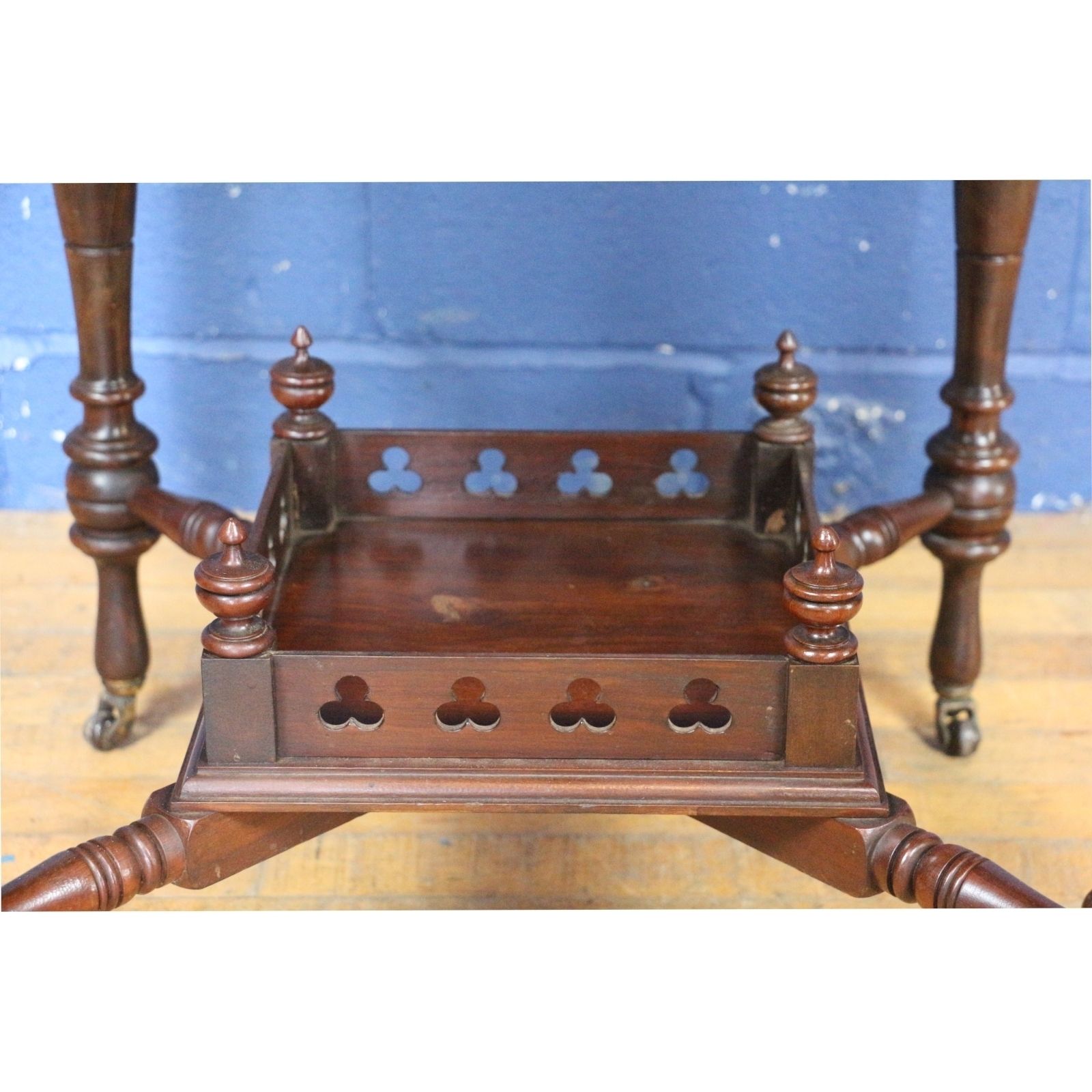 A Victorian Walnut Octagonal Two Tier Occasional Table photo 220.0