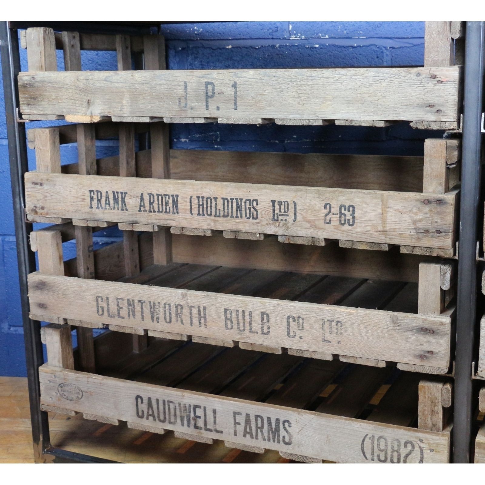 A Large Industrial 8 Drawer Chest Or Sideboard, Set With Potato Chitting Trays, photo for sale