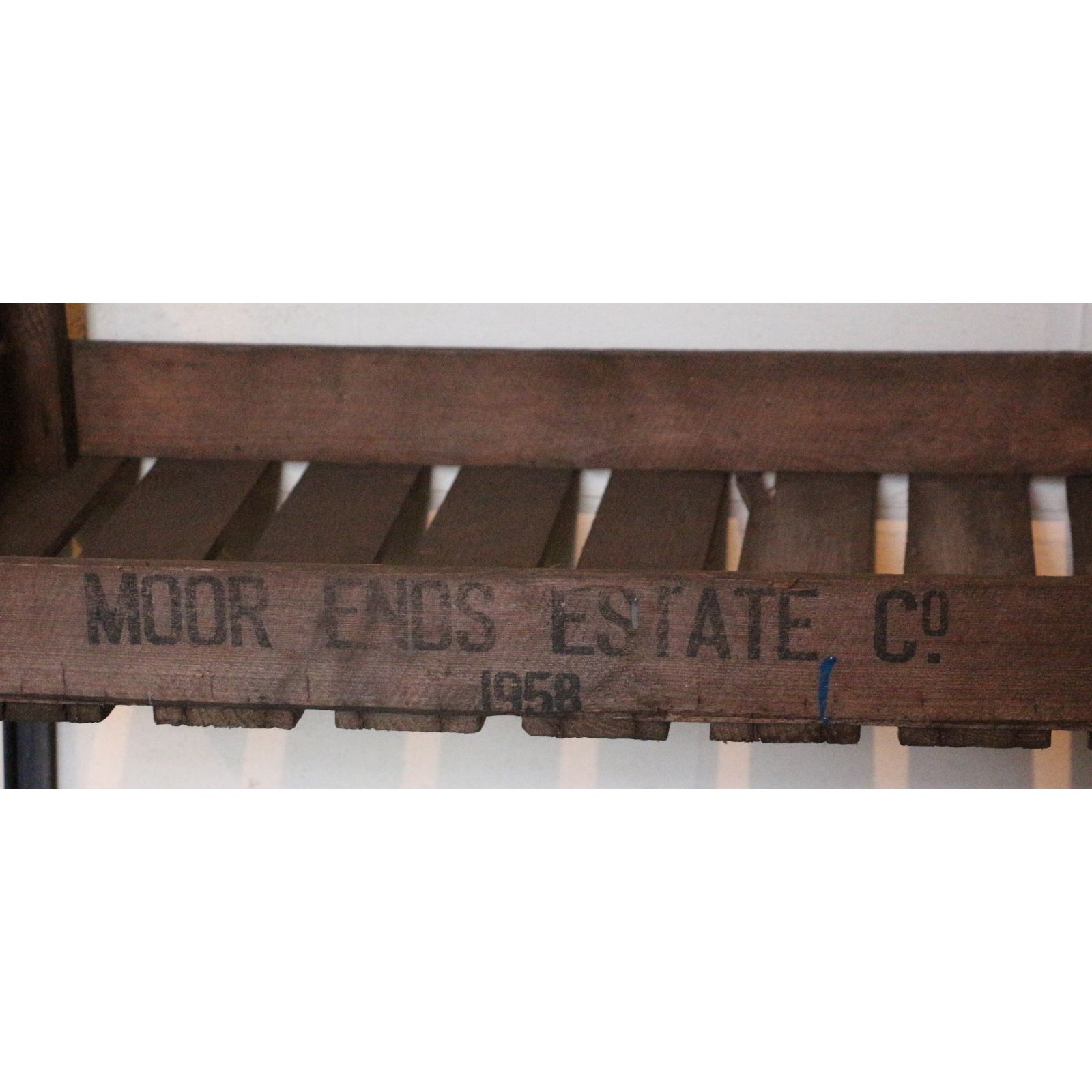 A Large Rustic Bakers Rack, Shop Display Stand, Storage Rack, Kitchen Stand, Set With Potato Chitting Trays photo vinterior