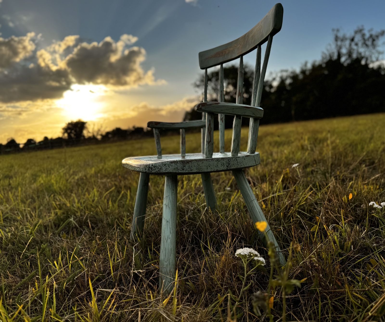 Welsh Style 'Stick Chair' Rustic Paint Finish photo furniture
