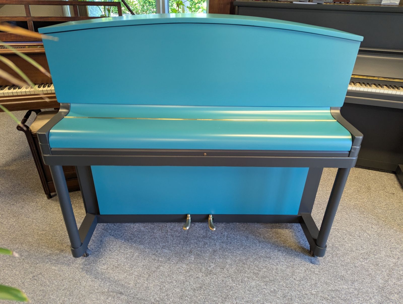 Art Deco Dome Top Danemann Upright Piano And Stool photo for sale