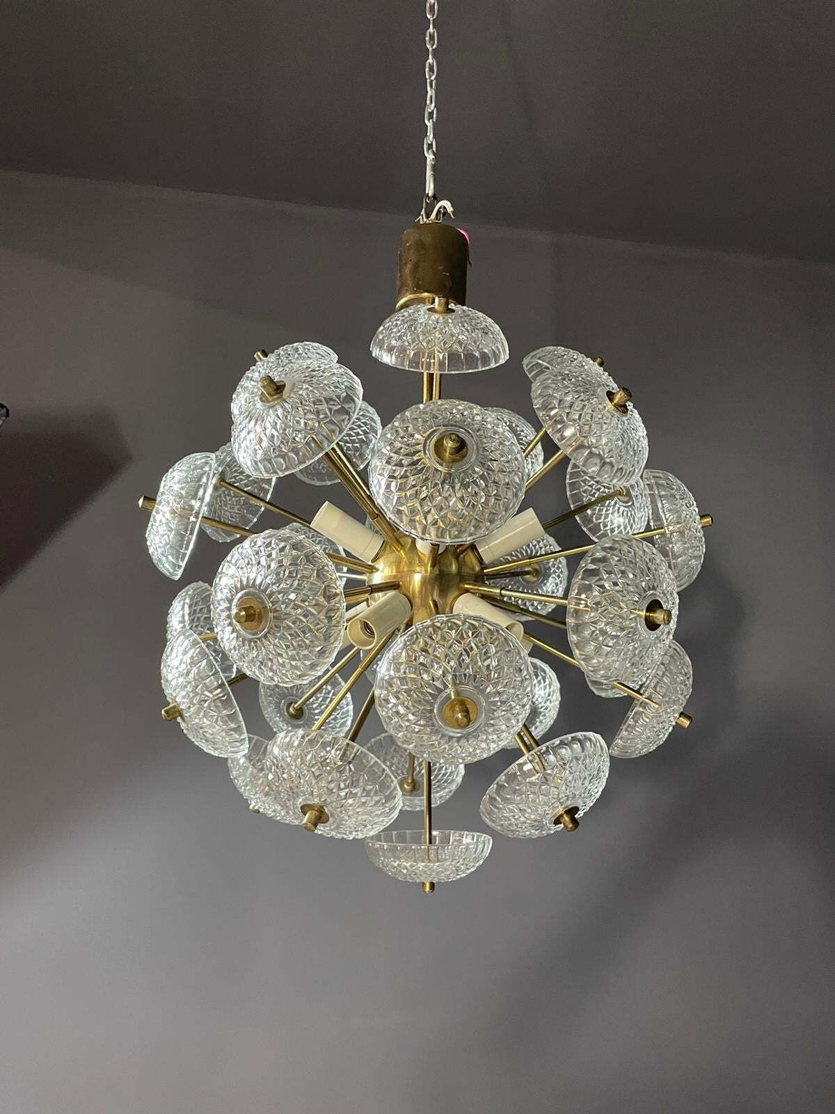 Dandelion Chandelier, Kamenický šenov, 1970s, Price Per Piece photo furniture